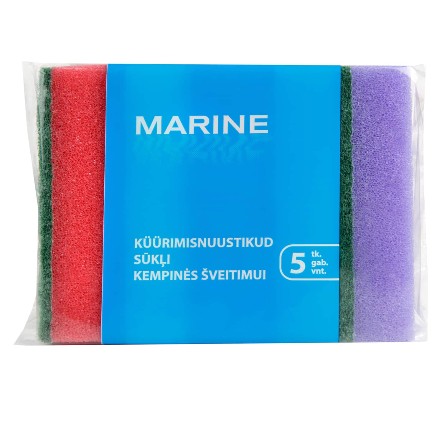 Küürimissvamm Marine 5 tk 3,5x10,5x7,5cm