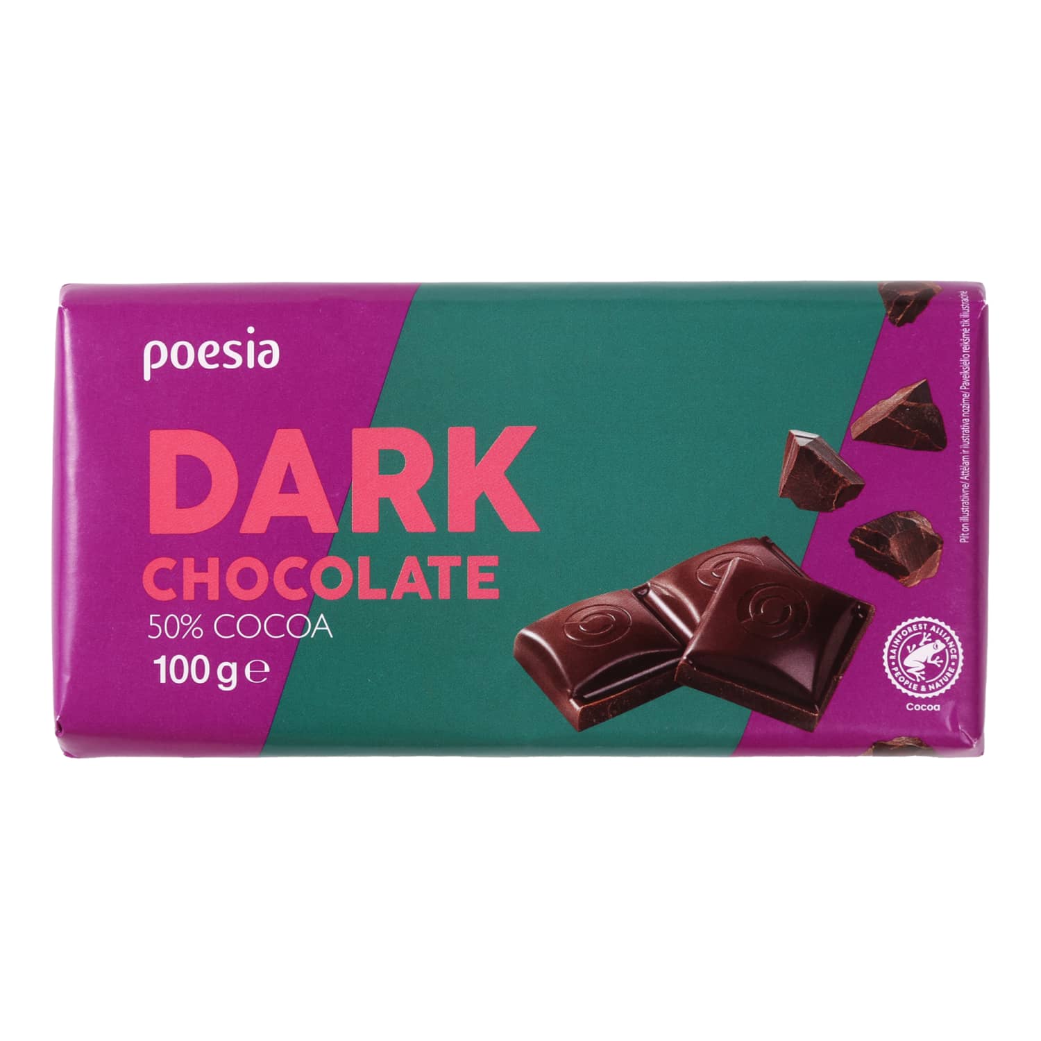 Tumšā šokolāde Poesia 100g