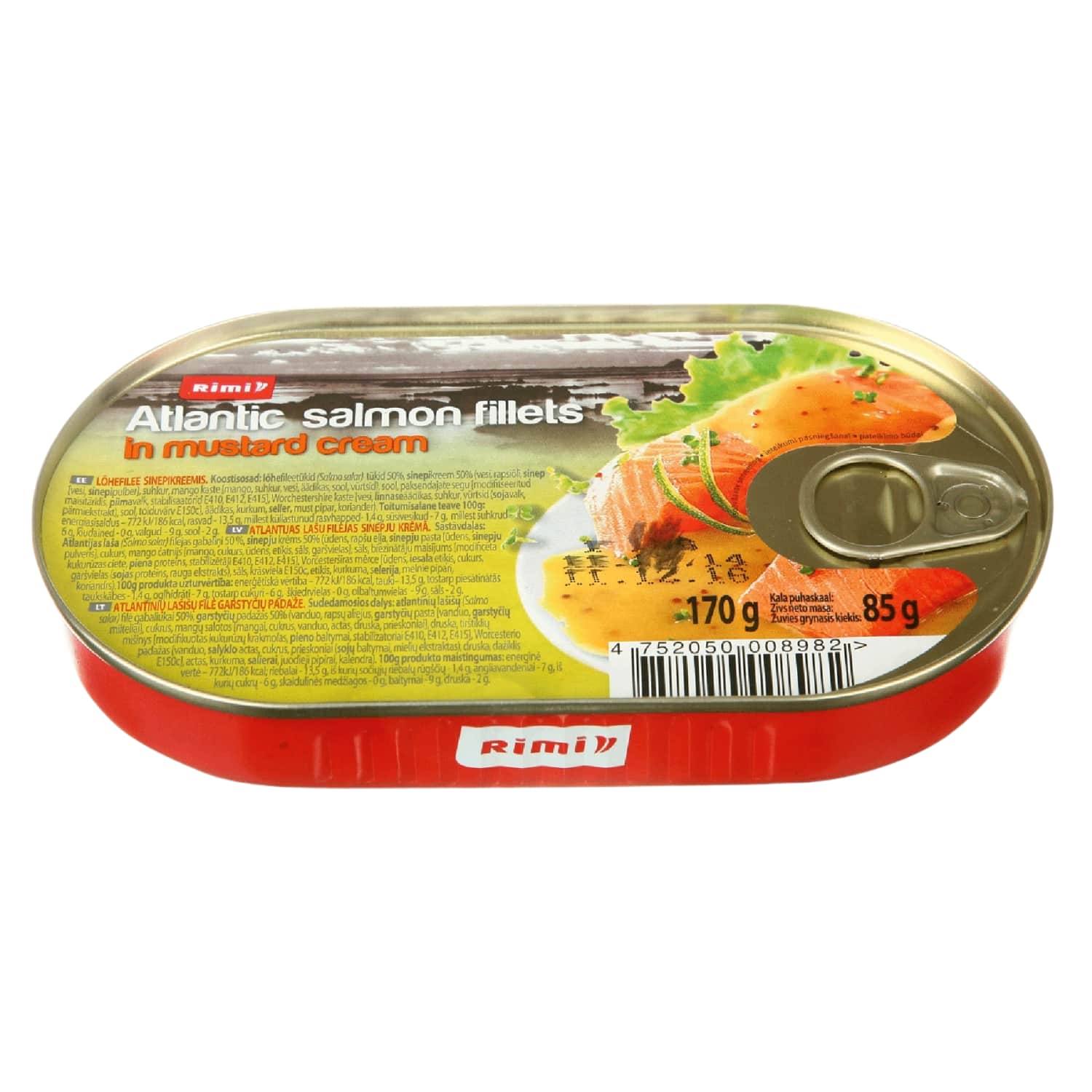 Rimi – akcija / nuolaida: Atl. lašišų filė garstyčių padaže RIMI, 170 g