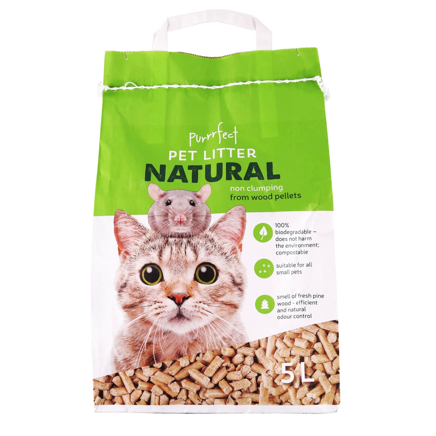 Gyvūnų kraikas PURRRFECT, 5 l