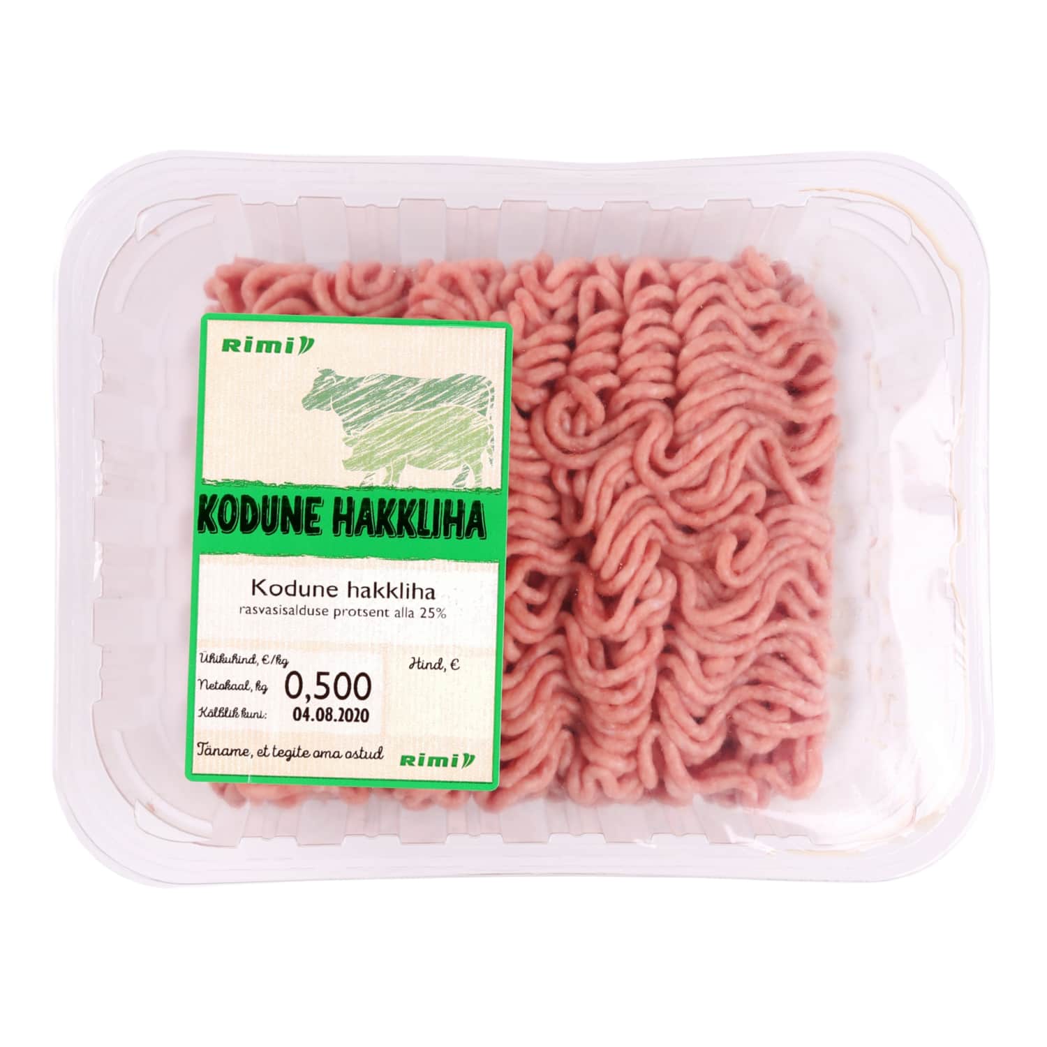 Kodune hakkliha Rimi 500g