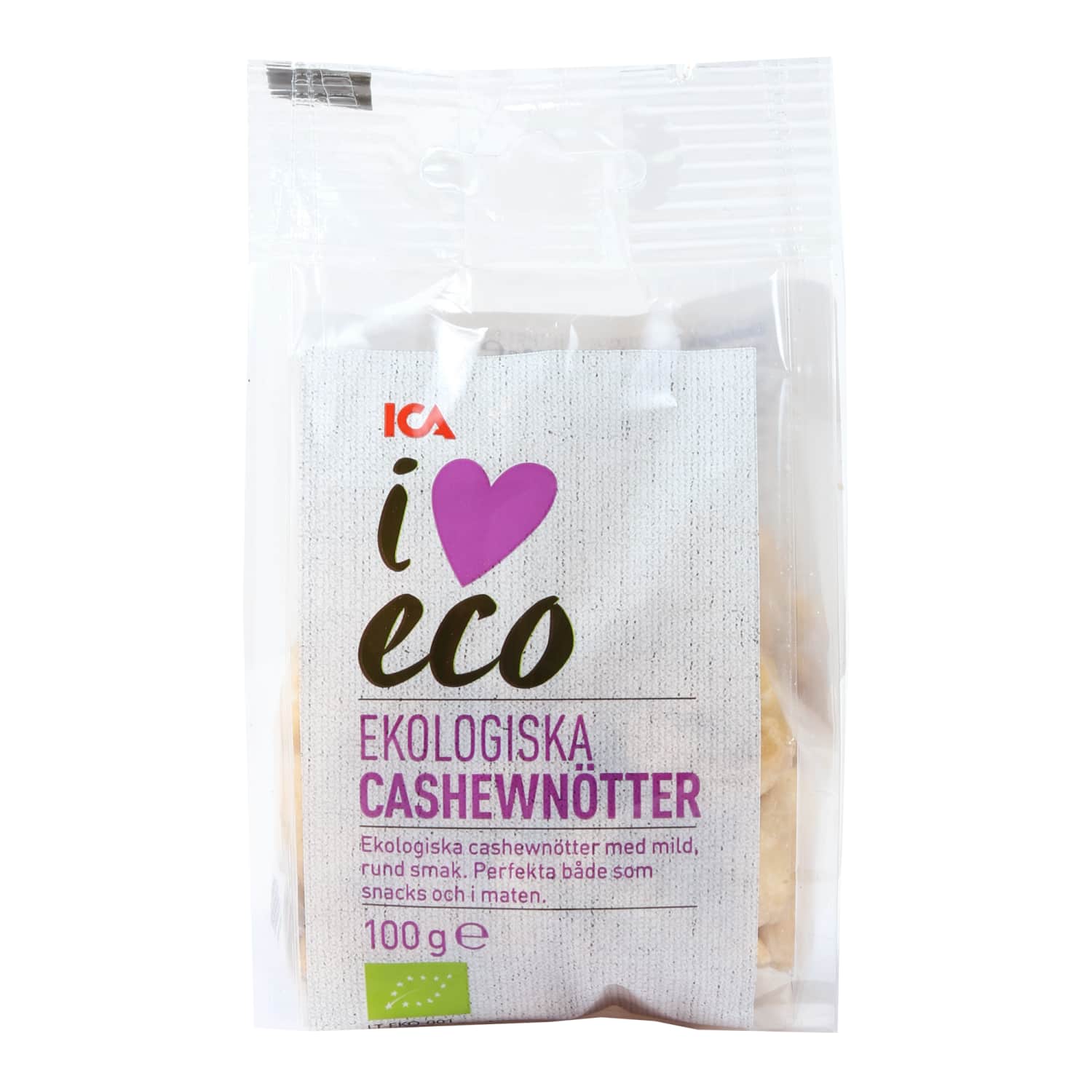 Ekolog. anakardžių riešutai I LOVE ECO, 100g