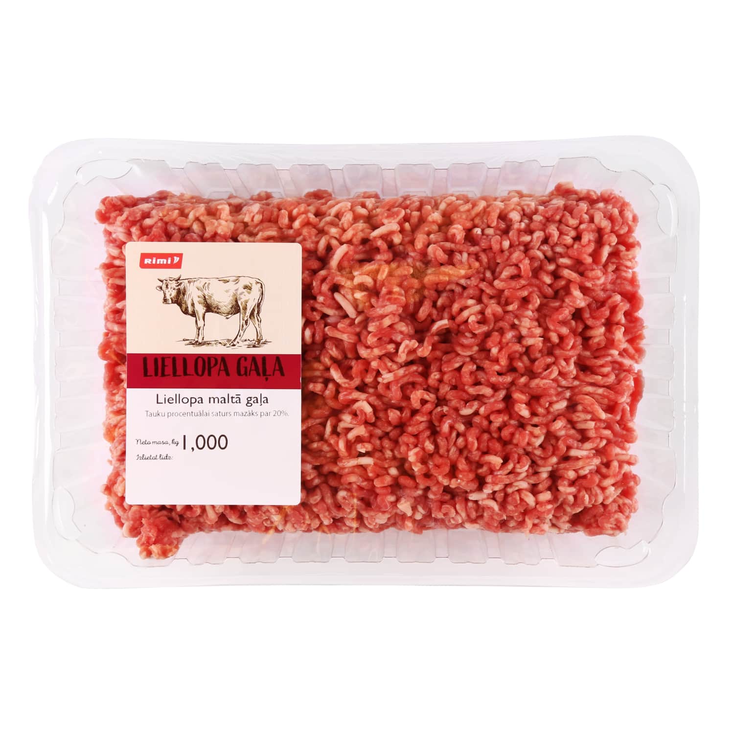 Liellopa maltā gaļa kg