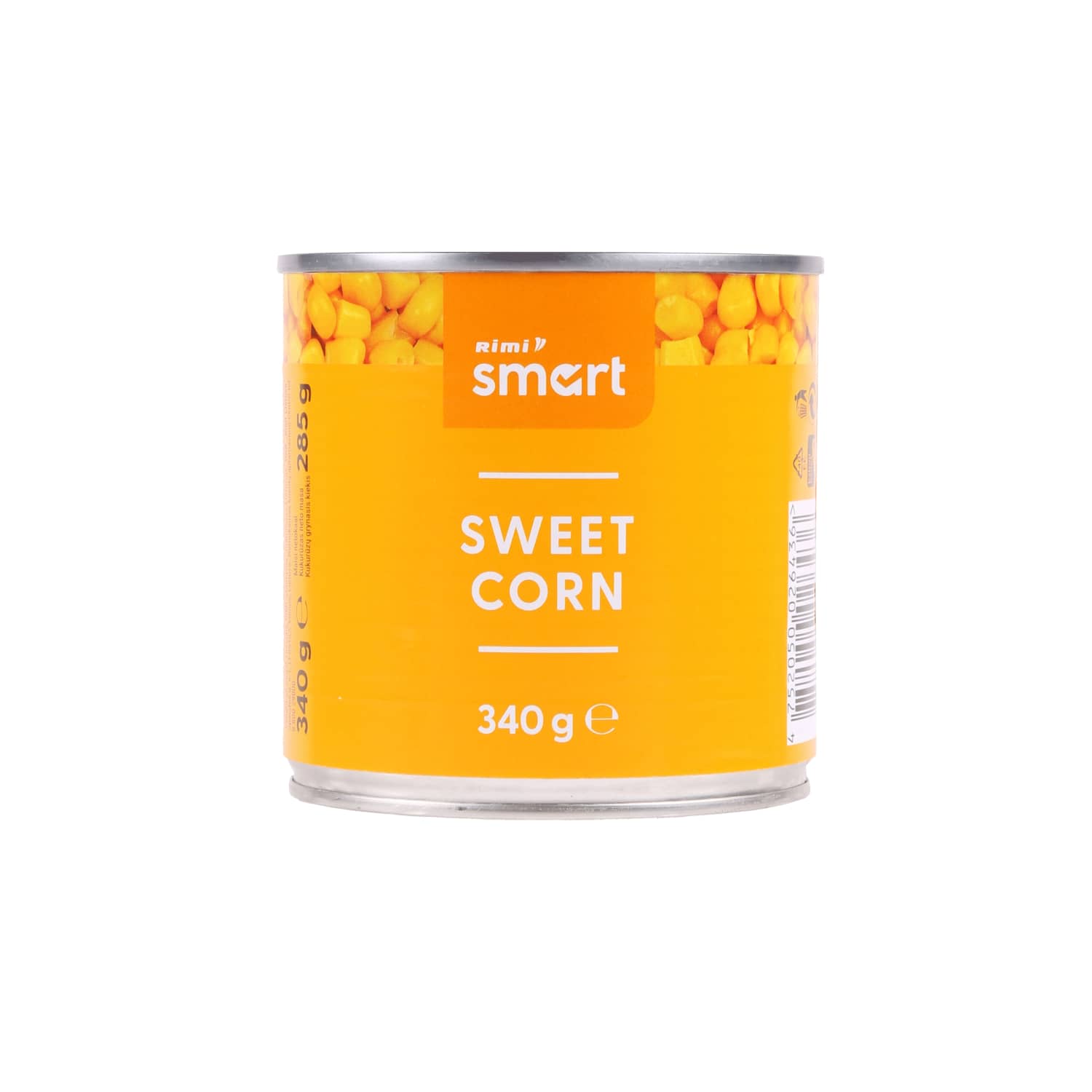 Konservēta kukurūza Rimi Smart 340g/285g