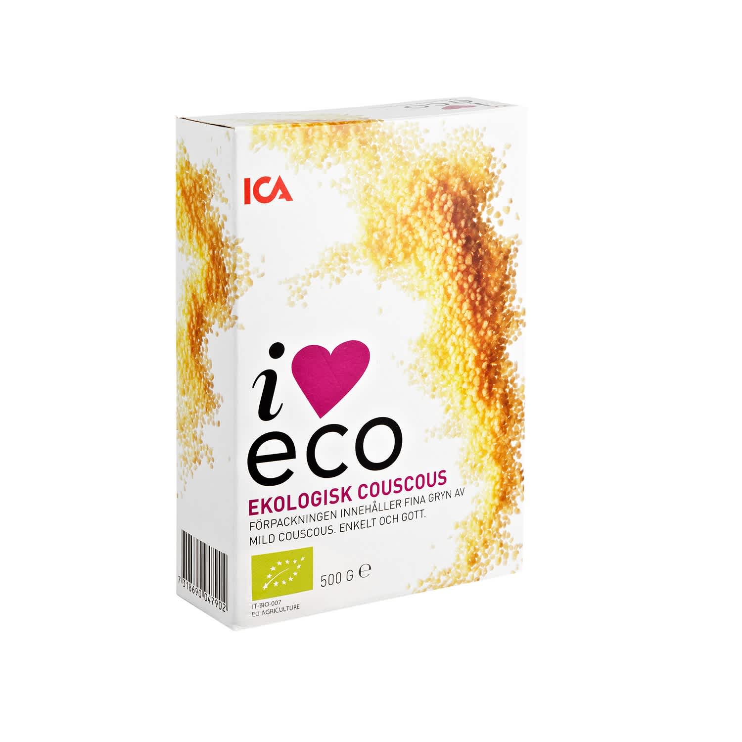 Ekologiškas kuskusas I LOVE ECO, 500 g