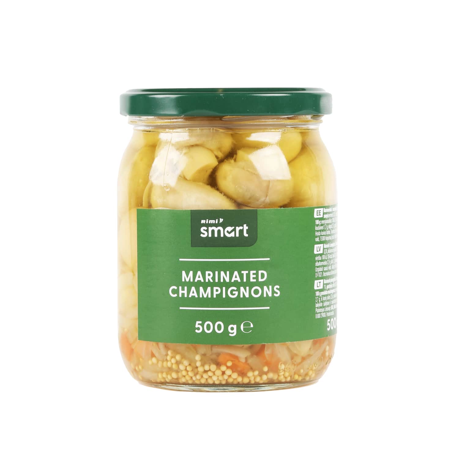 Marinēti šampinjoni Rimi Smart 500g/268g