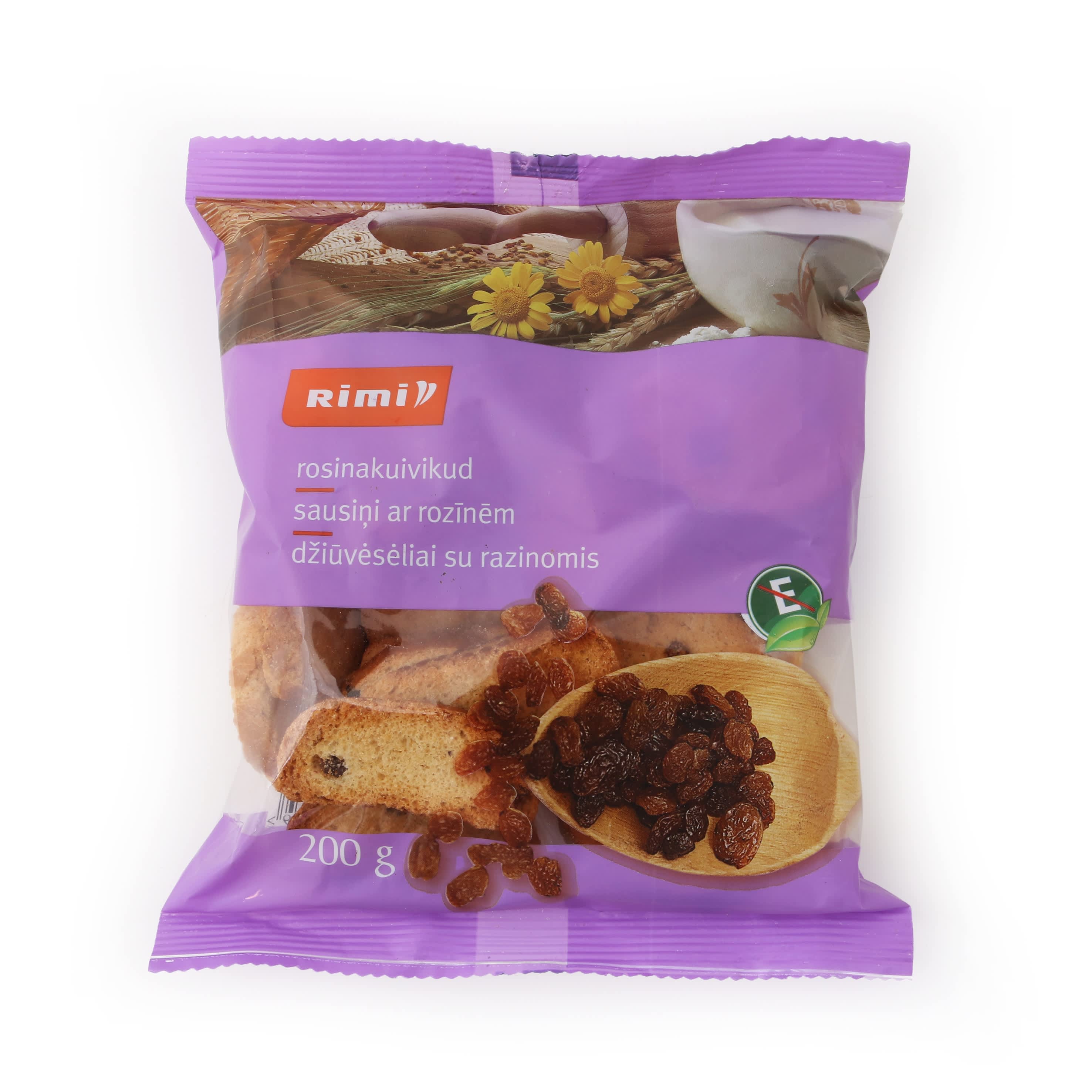 Kuivikud rosinatega Rimi 200g
