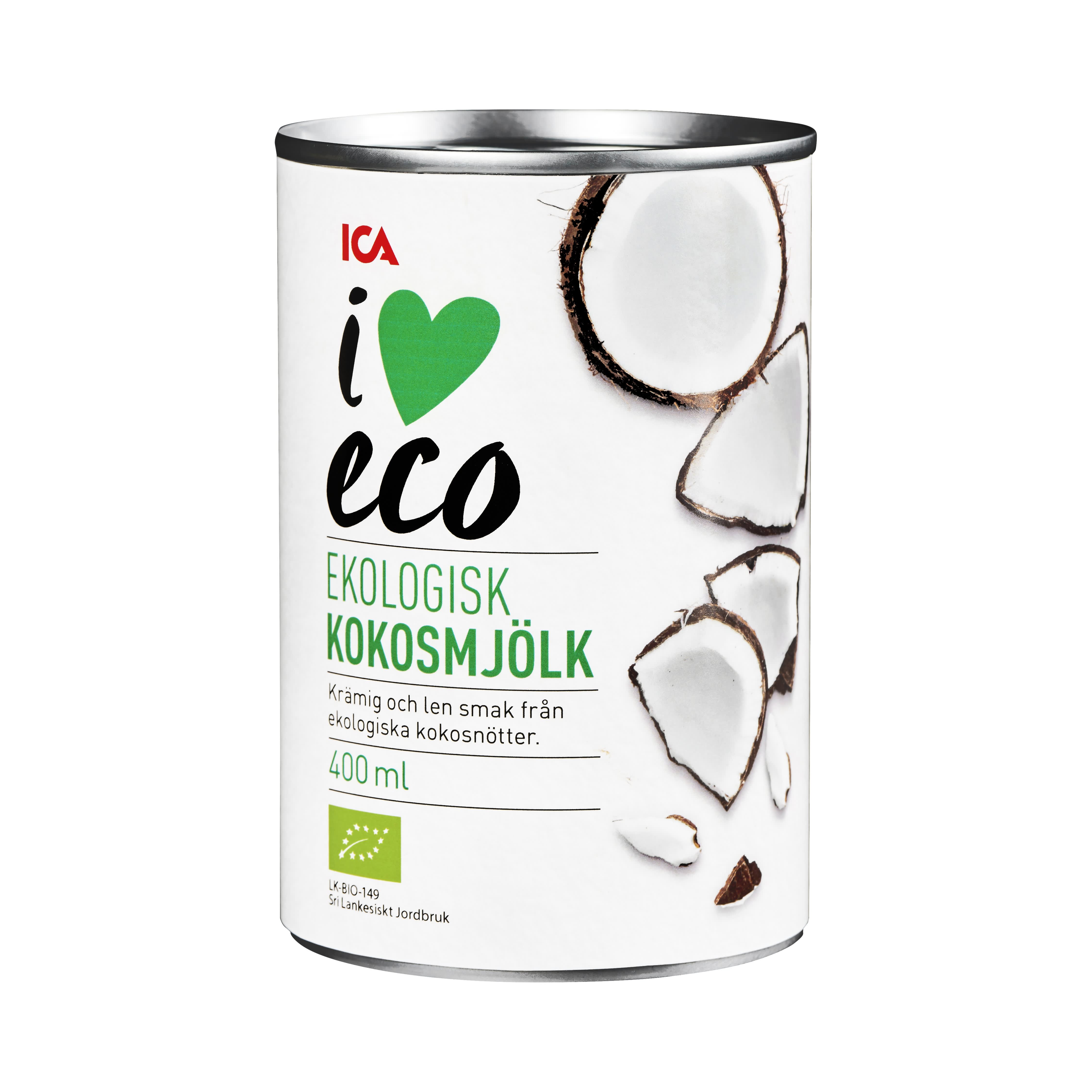 Kokosriekstu piens I Love Eco 400ml