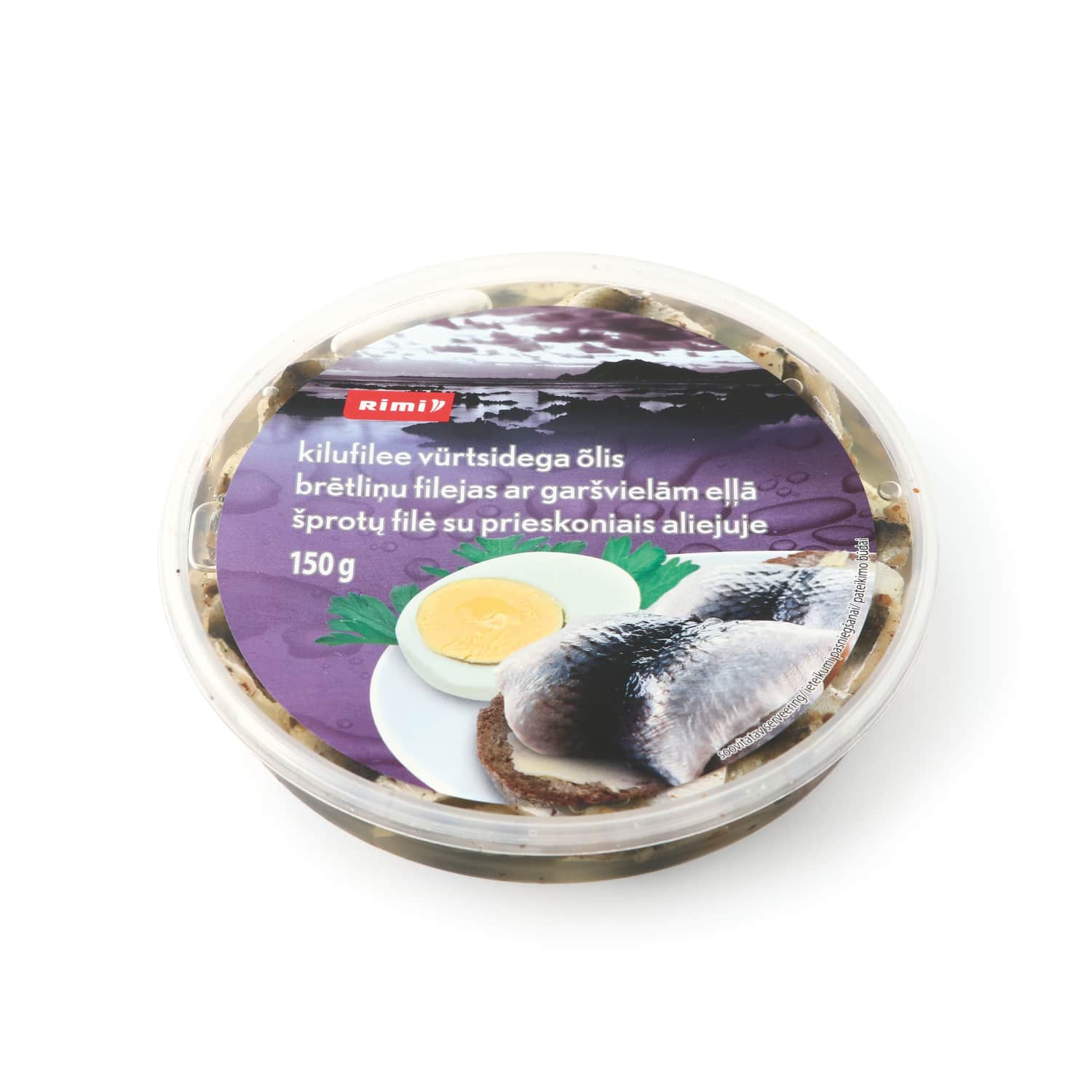 Brētliņu filejas Rimi ar garšv.eļļā 150g/125g