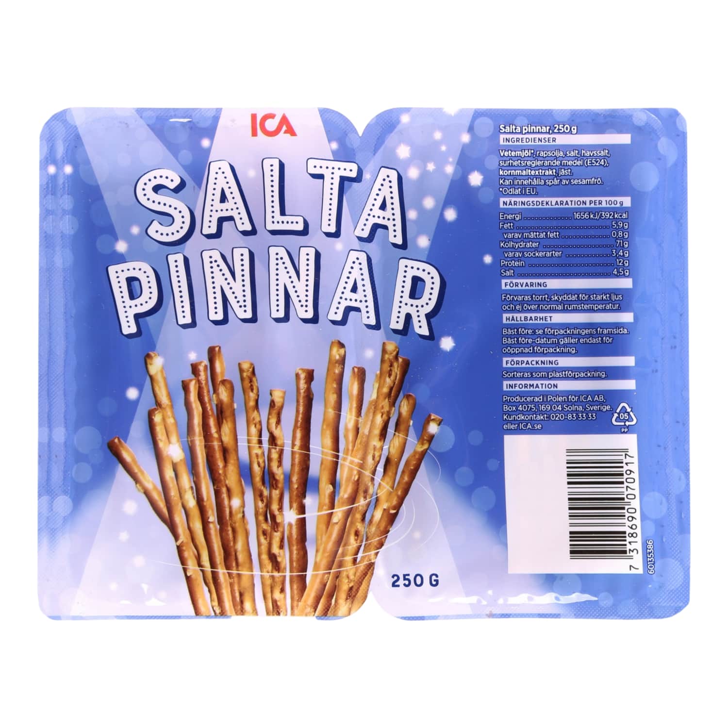 Soolakõrsikud ICA 250g