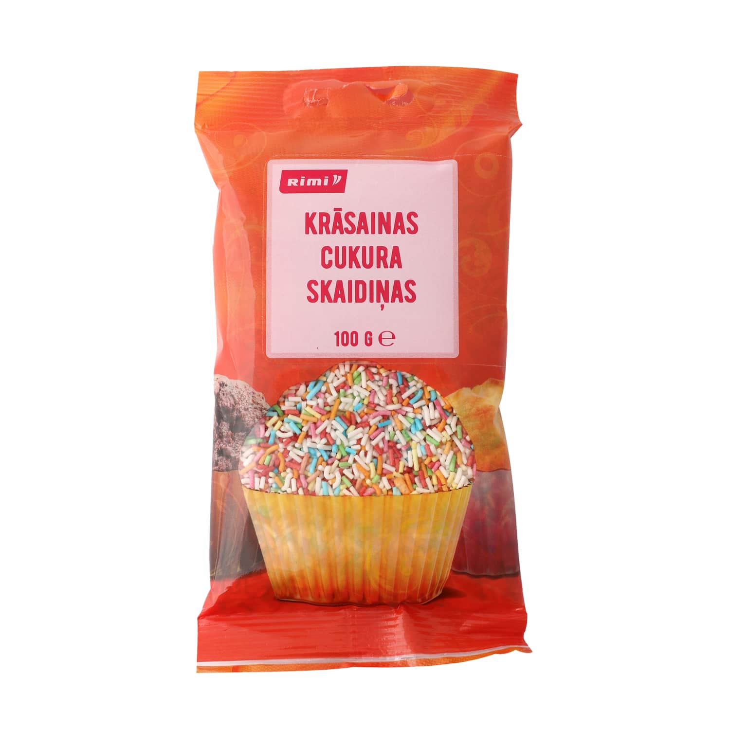 Krāsainas cukura skaidiņas Rimi 100g