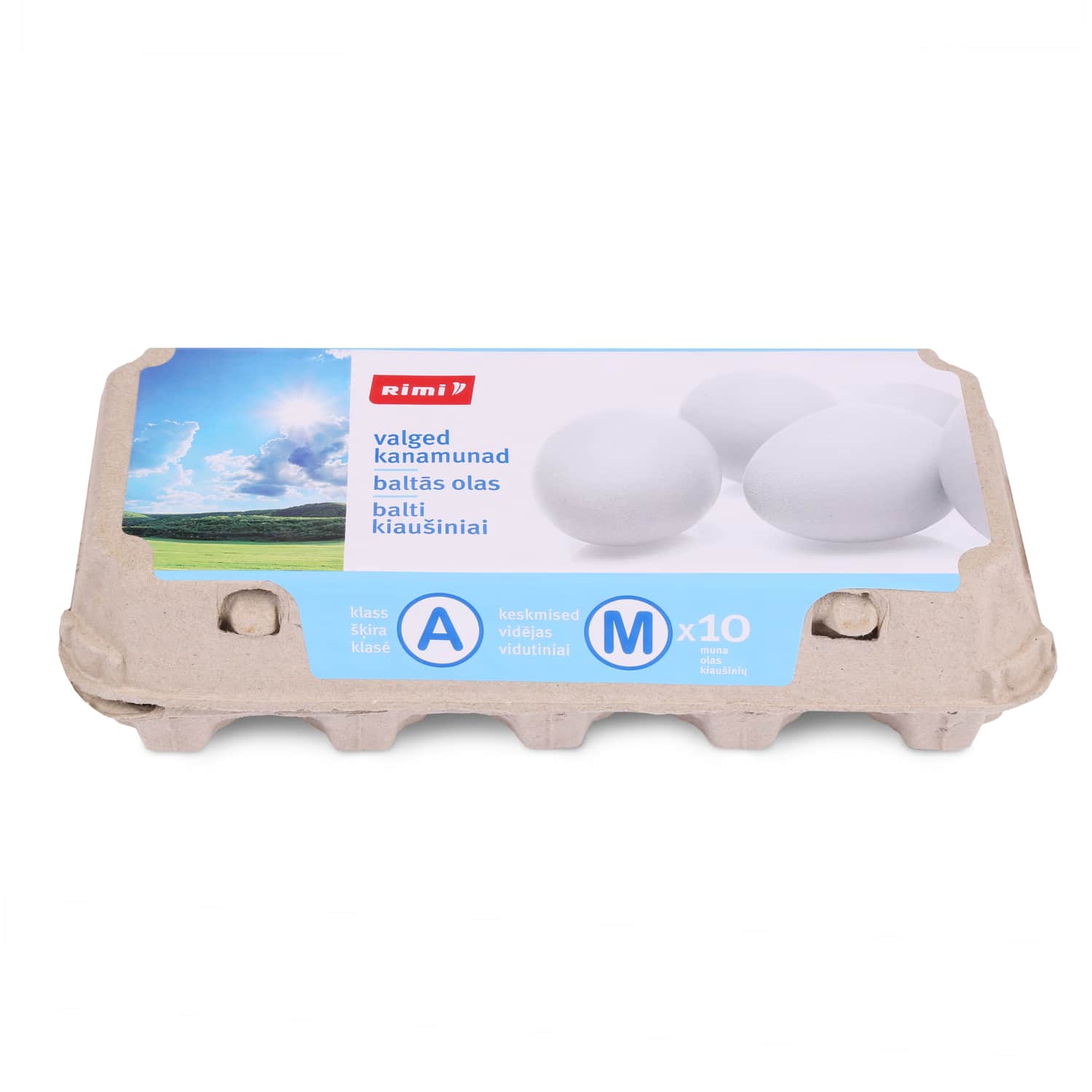 Valged kanamunad M Rimi 10tk