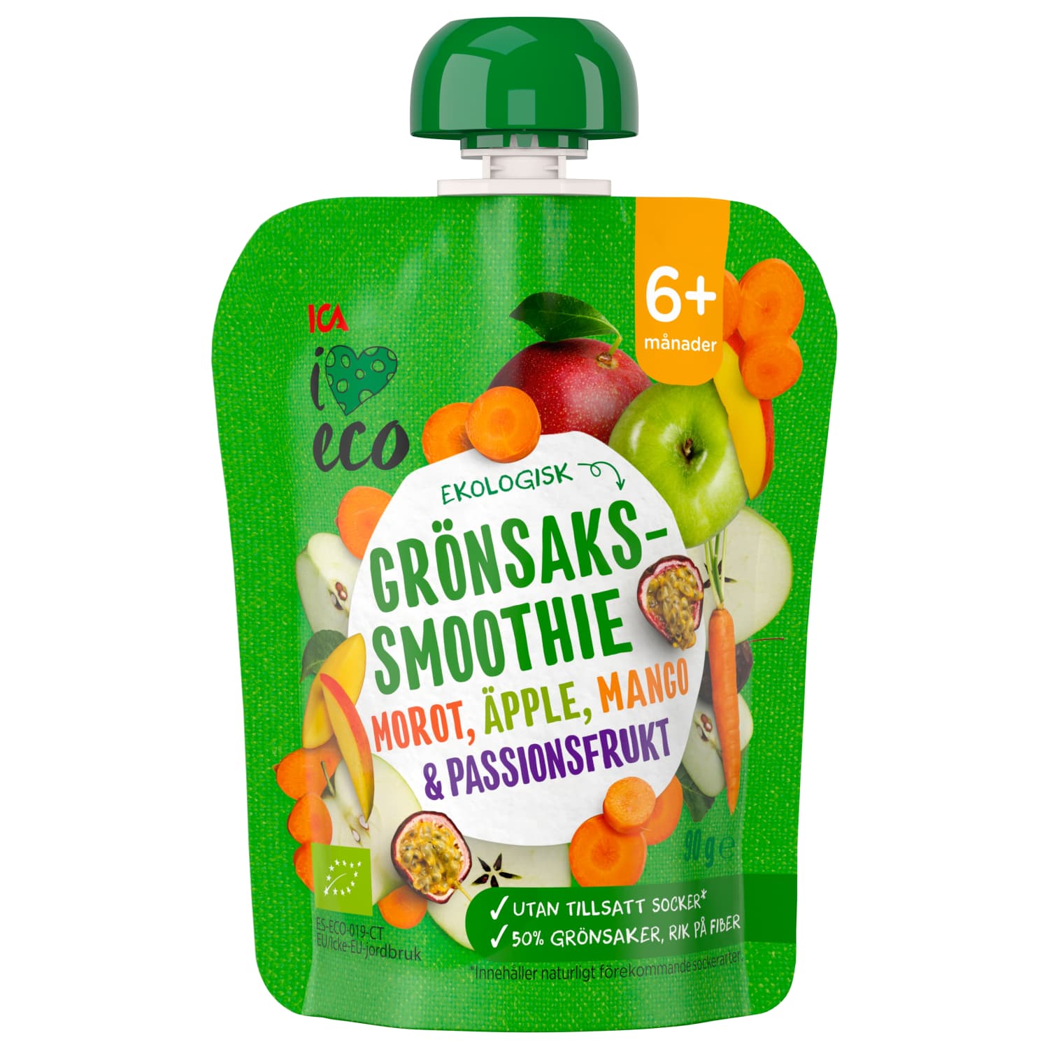 Biezenis I Love Eco burk,āb,man,6mēn.90g