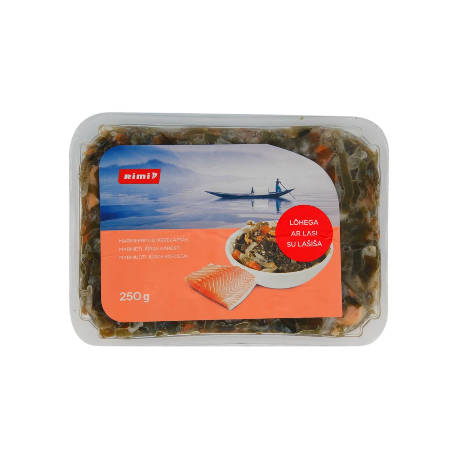 Marinuoti jūros kopūstai su lašiša RIMI, 250g
