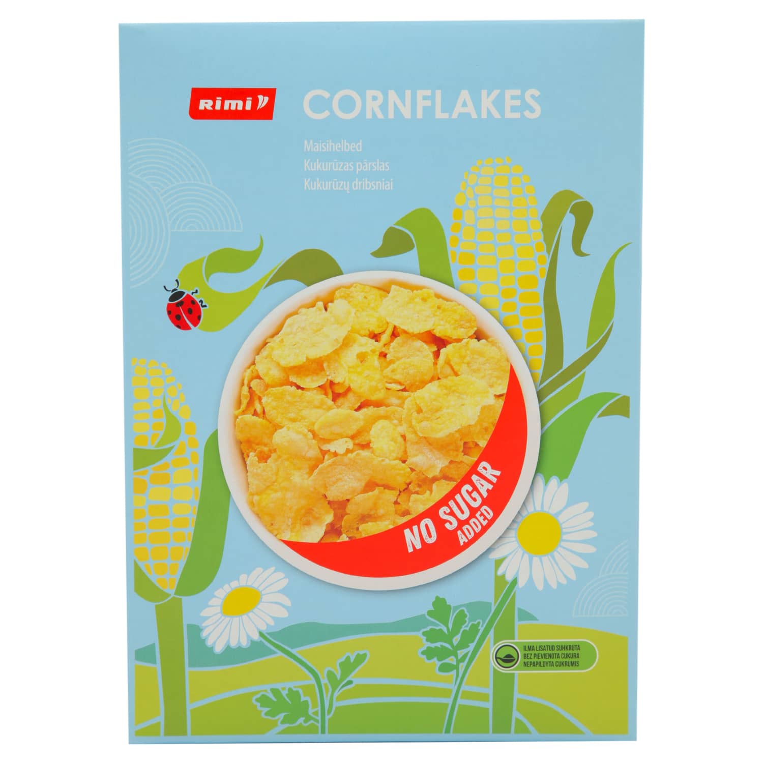 Kukurūzų dribsniai RIMI be cukraus, 375 g