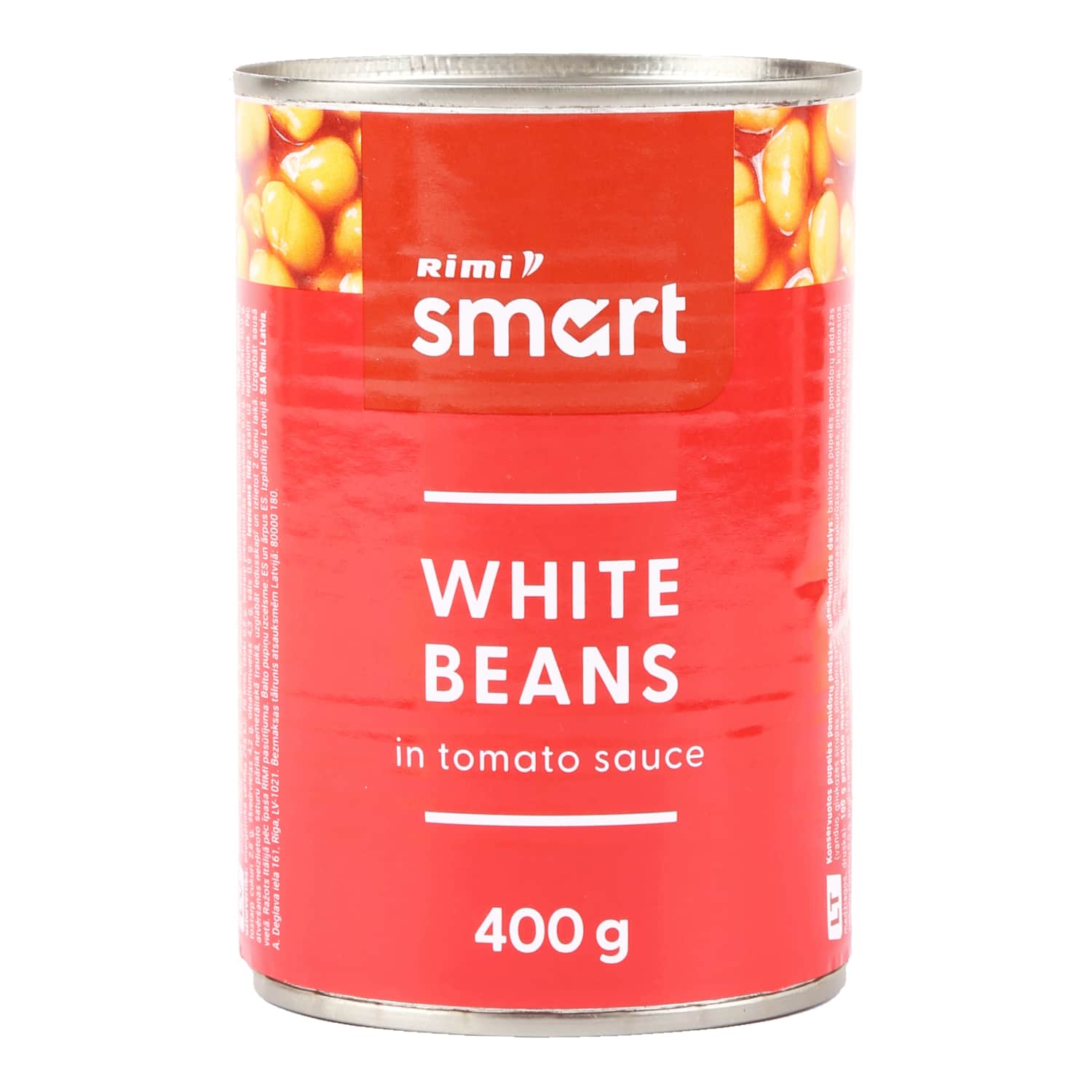 K. balt. pupiņas Rimi Smart tom. m. 400g