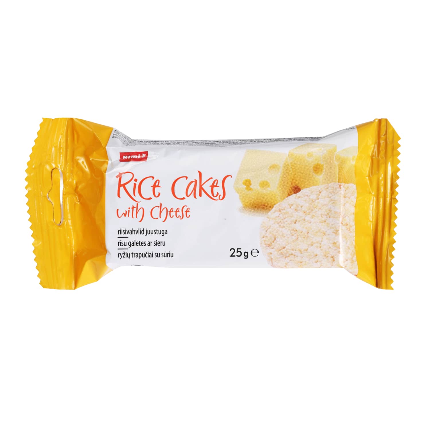 Ryžių trapučiai RIMI su sūriu, 25 g