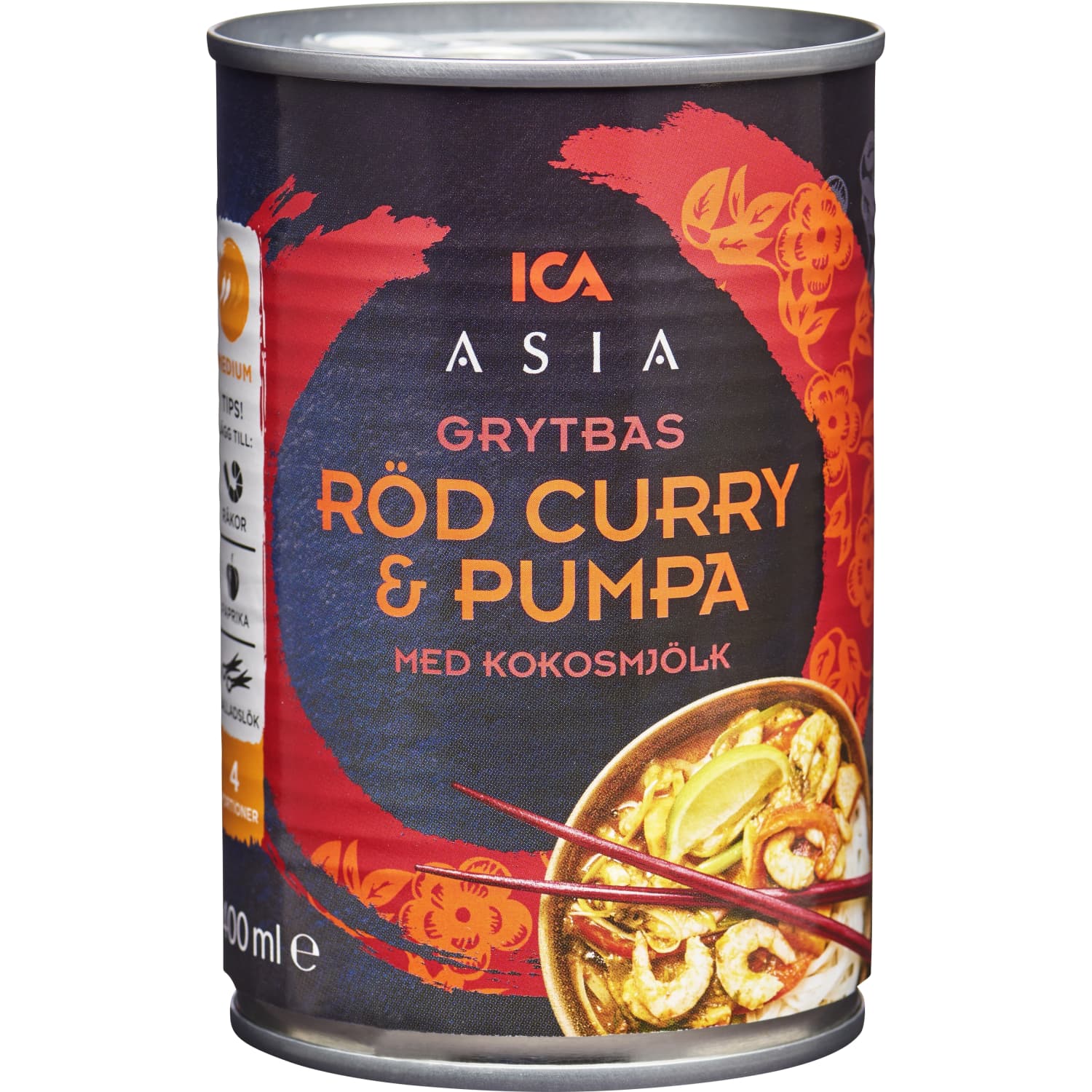 Sarkanais karijs ICA Asia ar ķirbi 400ml
