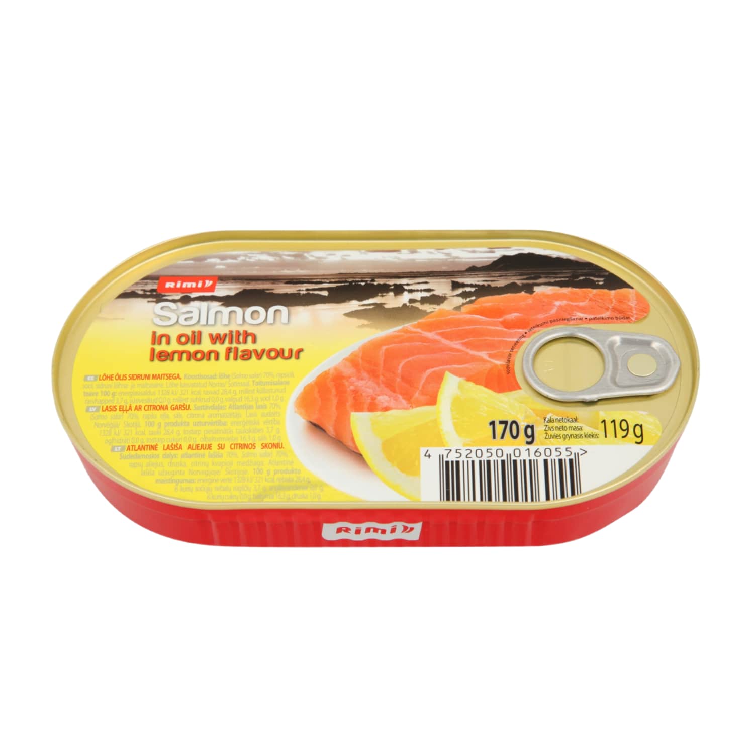 Lõhe õlis sidruniga Rimi 170g/119g