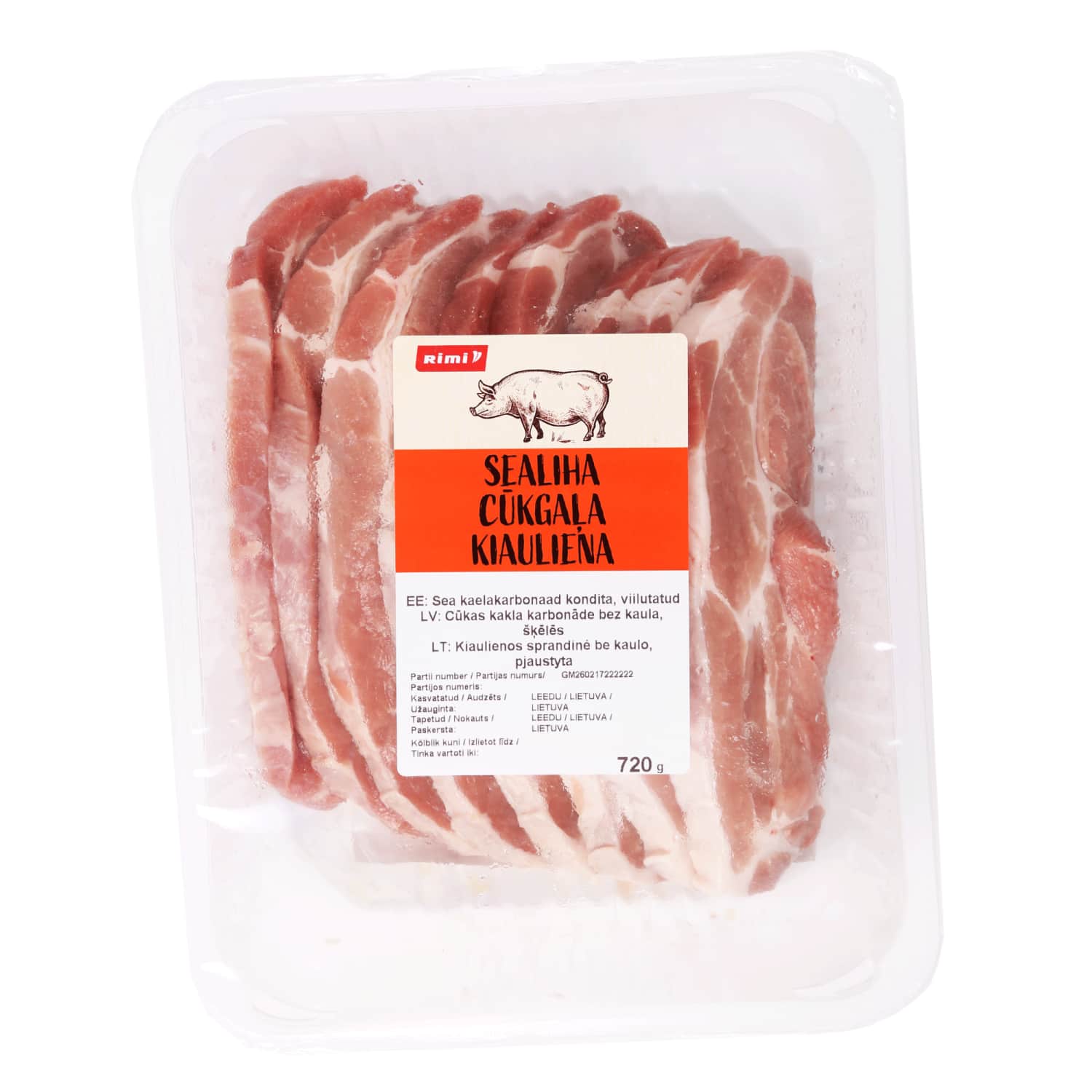 Sea kaelakarbonaad Rimi viilutatud 720g