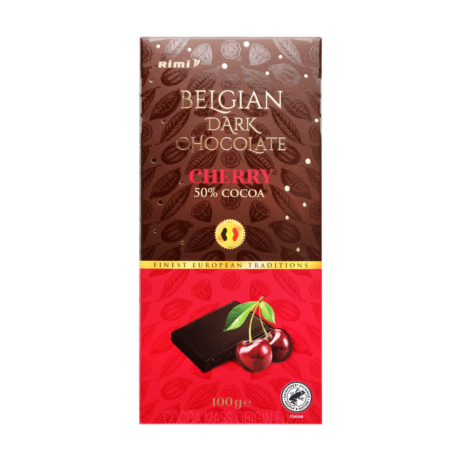 Tumšā šokolāde Rimi ar ķiršiem 100g