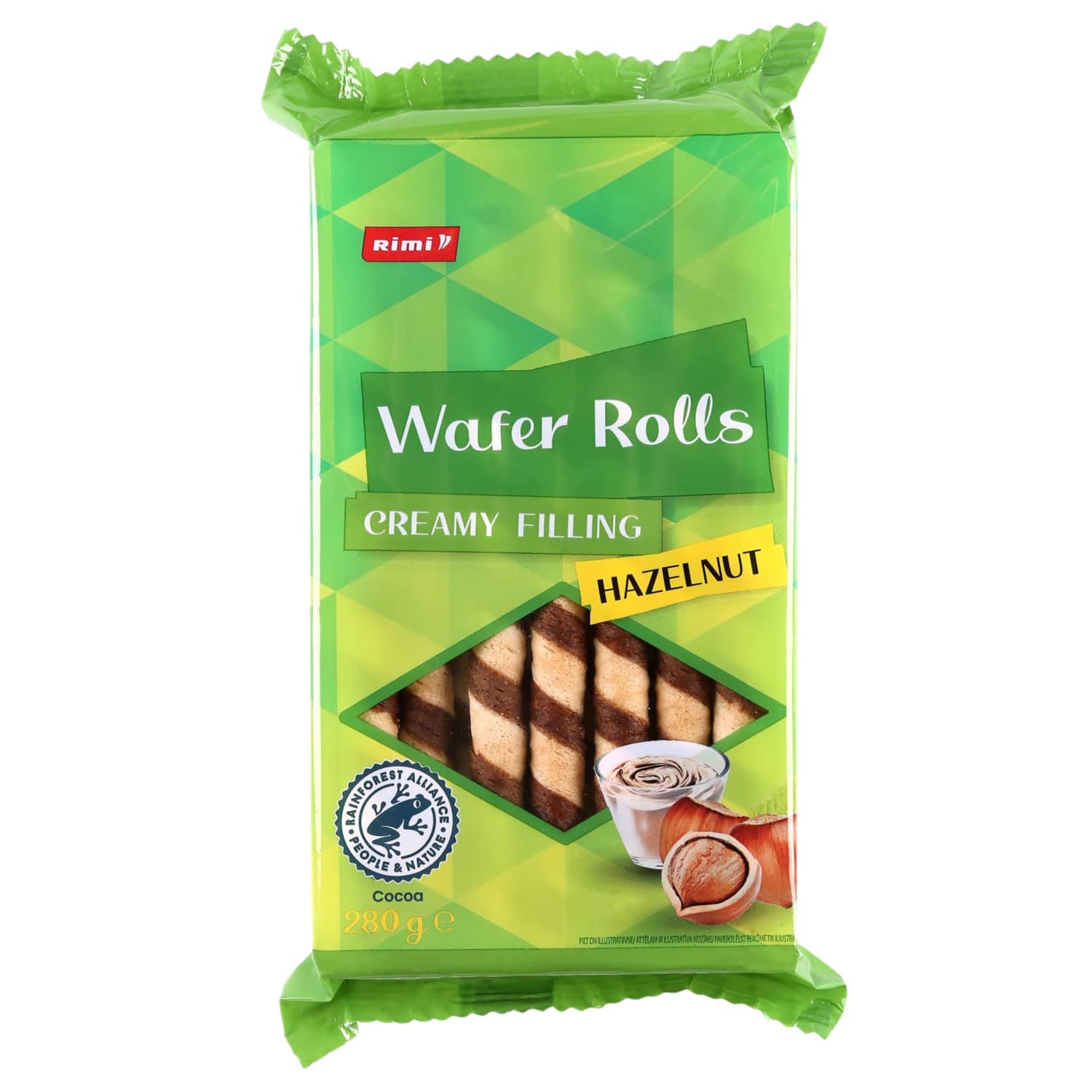 Vahvlirullid sarapuupähkli täidis. Rimi 280g