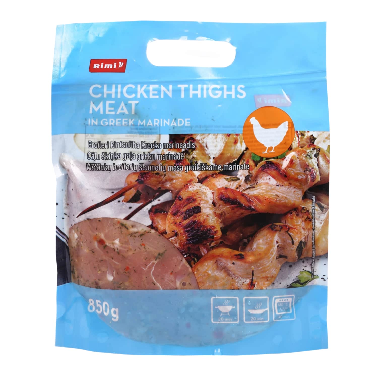 Rimi – akcija / nuolaida: Broil.šlaun.mėsa graikišk.mar.RIMI,850g