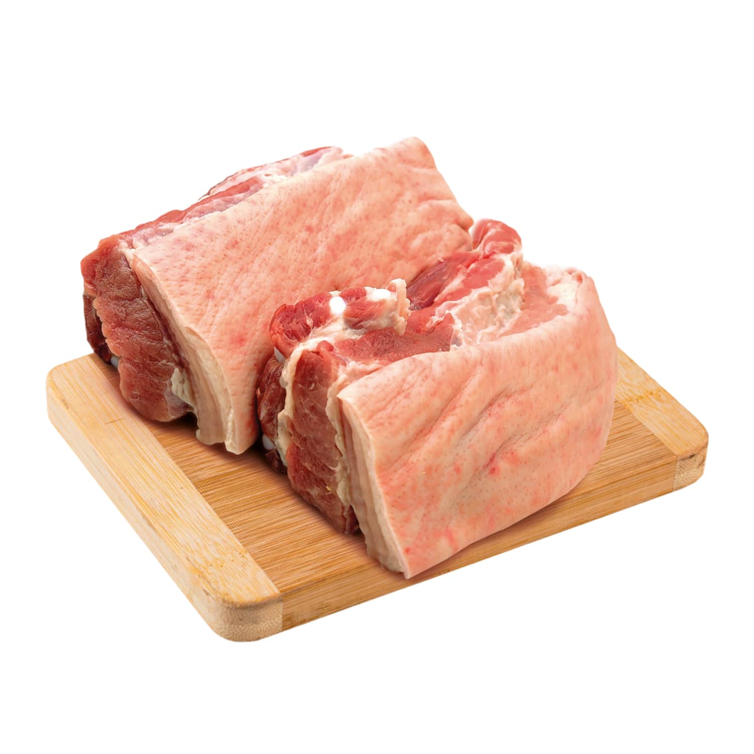 Atšald. kiaulienos šoninė su kaulu, oda, 1 kg