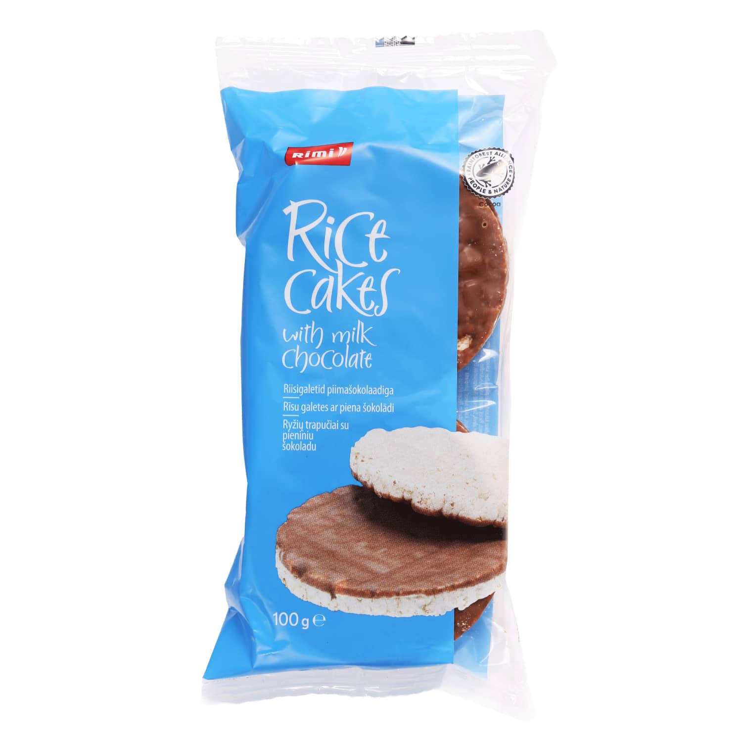 Riisivahvlid piimašokolaadiga Rimi 100g