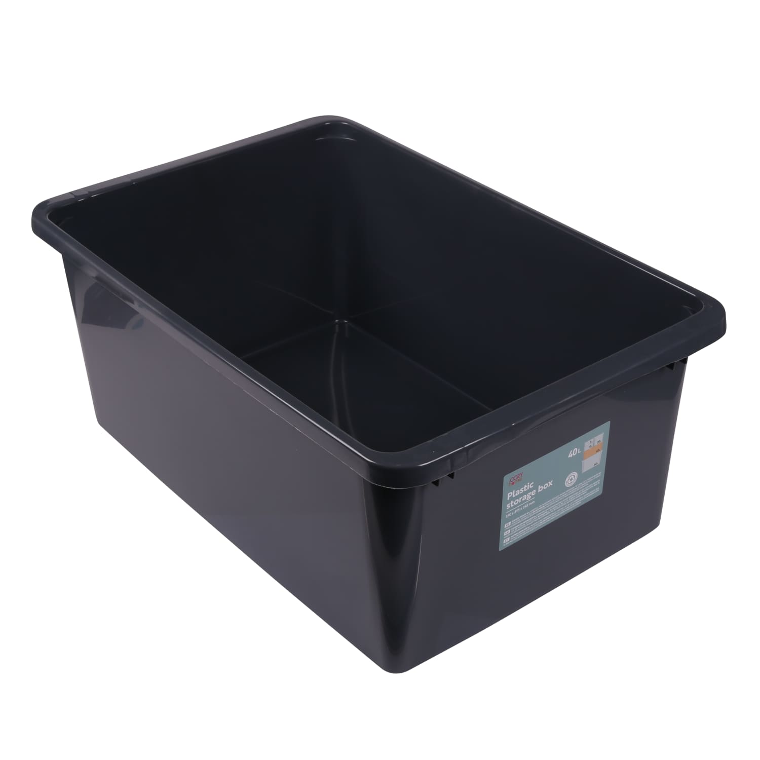 Pl. uzglabāšanas kaste bez vāka Cozy Home 40L