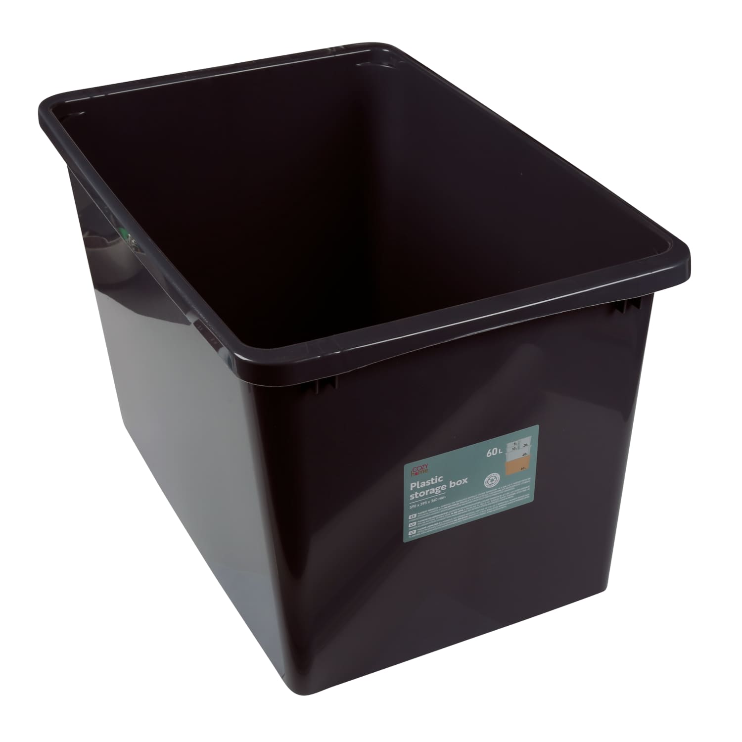 Pl. uzglabāšanas kaste bez vāka Cozy Home 60L