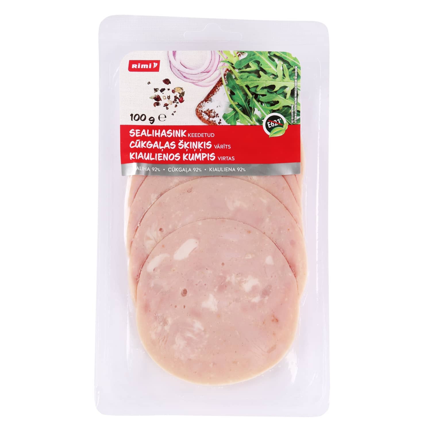 Cūkgaļas šķiņķis Rimi vārīts 100g