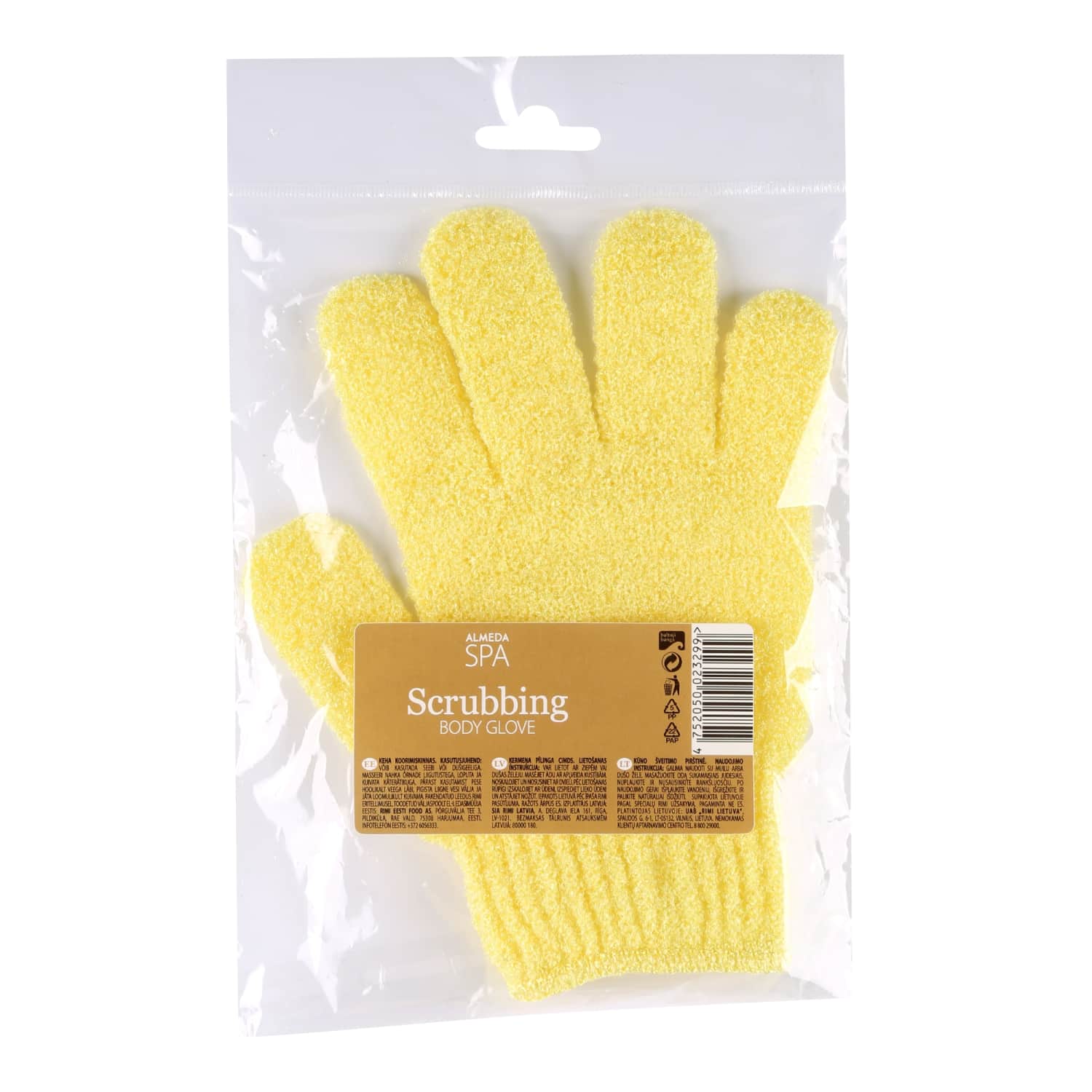 Kūno šveit. pirštinė ALMEDA SPA, 1 vnt. gelt.