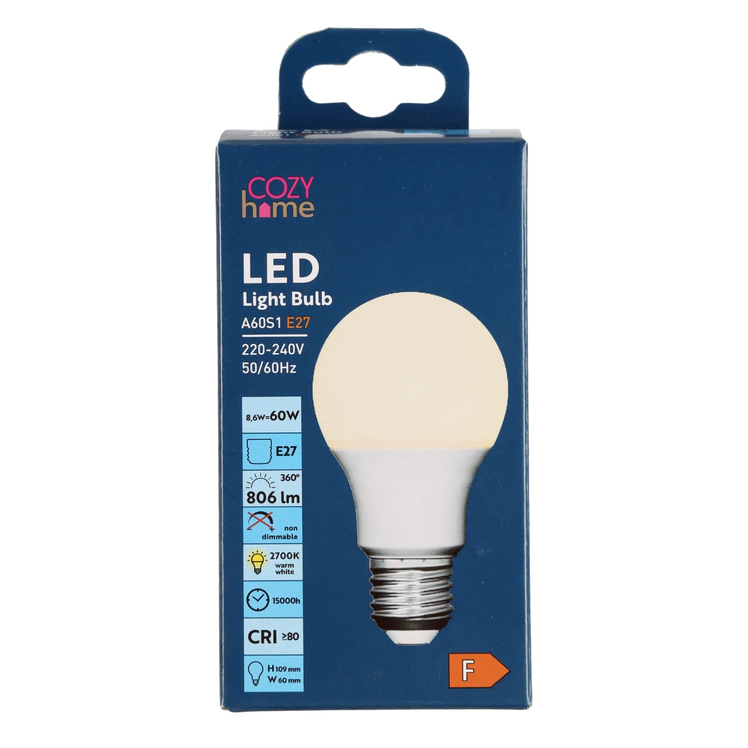 LED lemputė CH, 8.6W E27 806lm