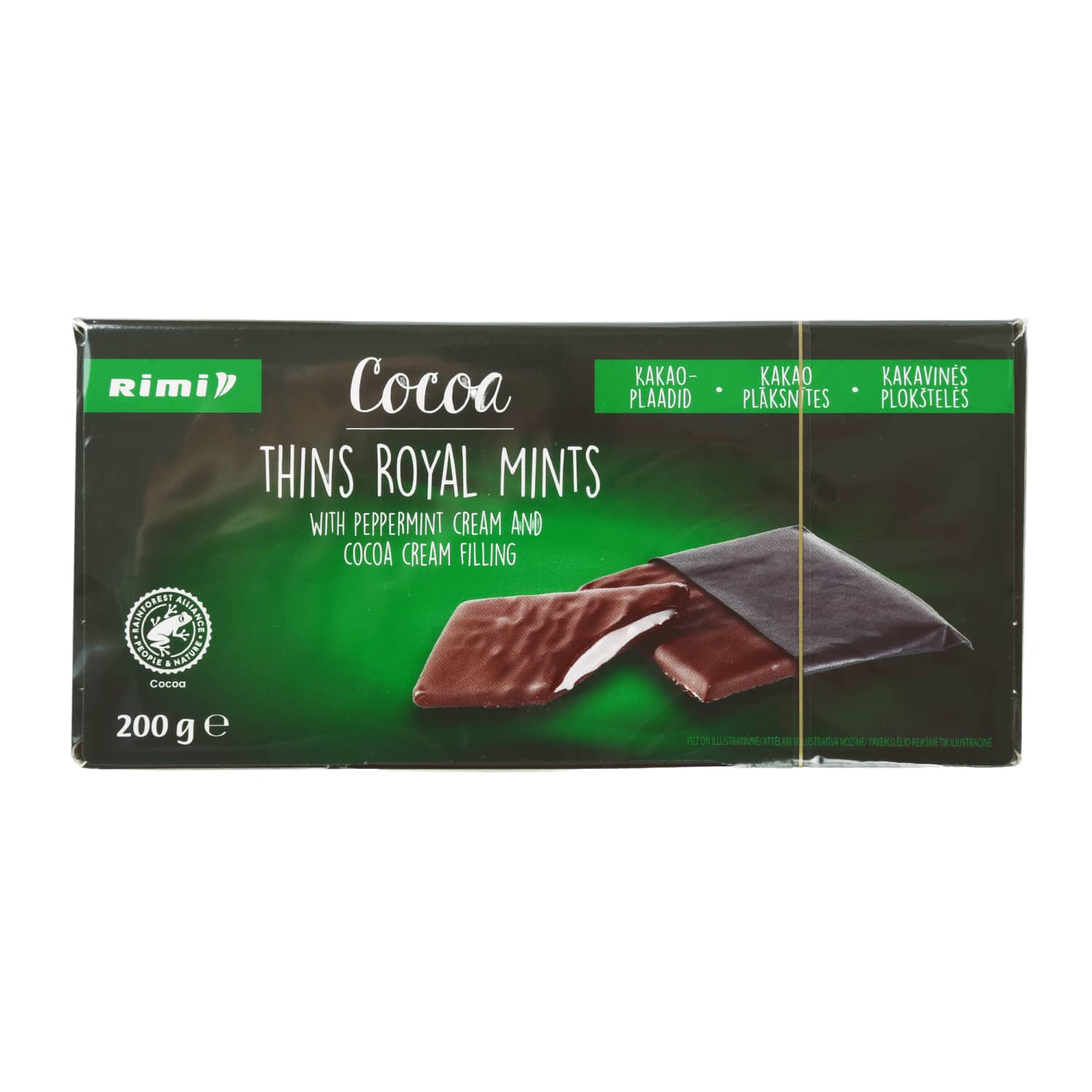Šokol. saldainiai RIMI ROYAL MINTS, 200 g