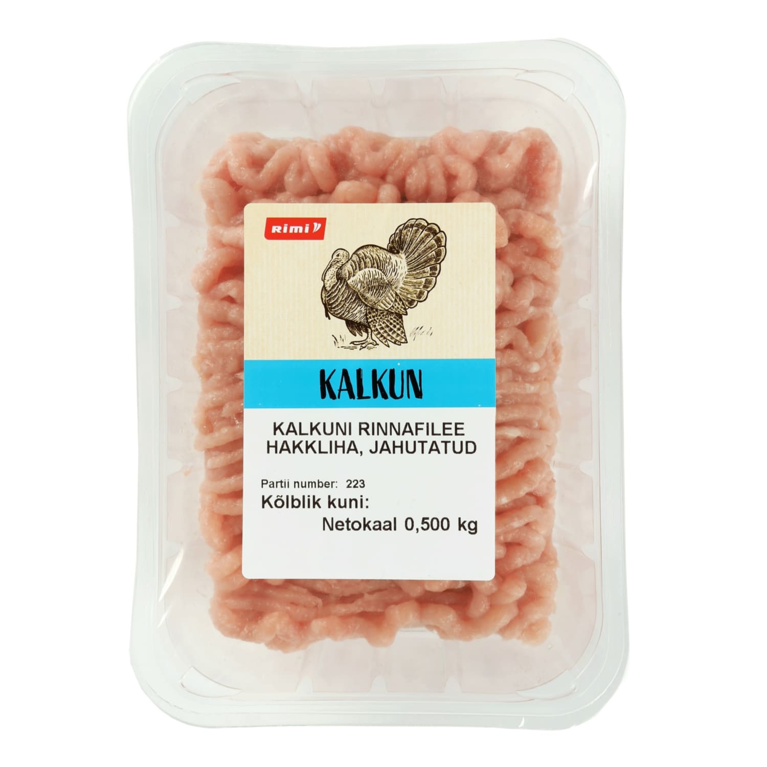 Kalkuni rinnafilee hakkliha Rimi, jah. 500g