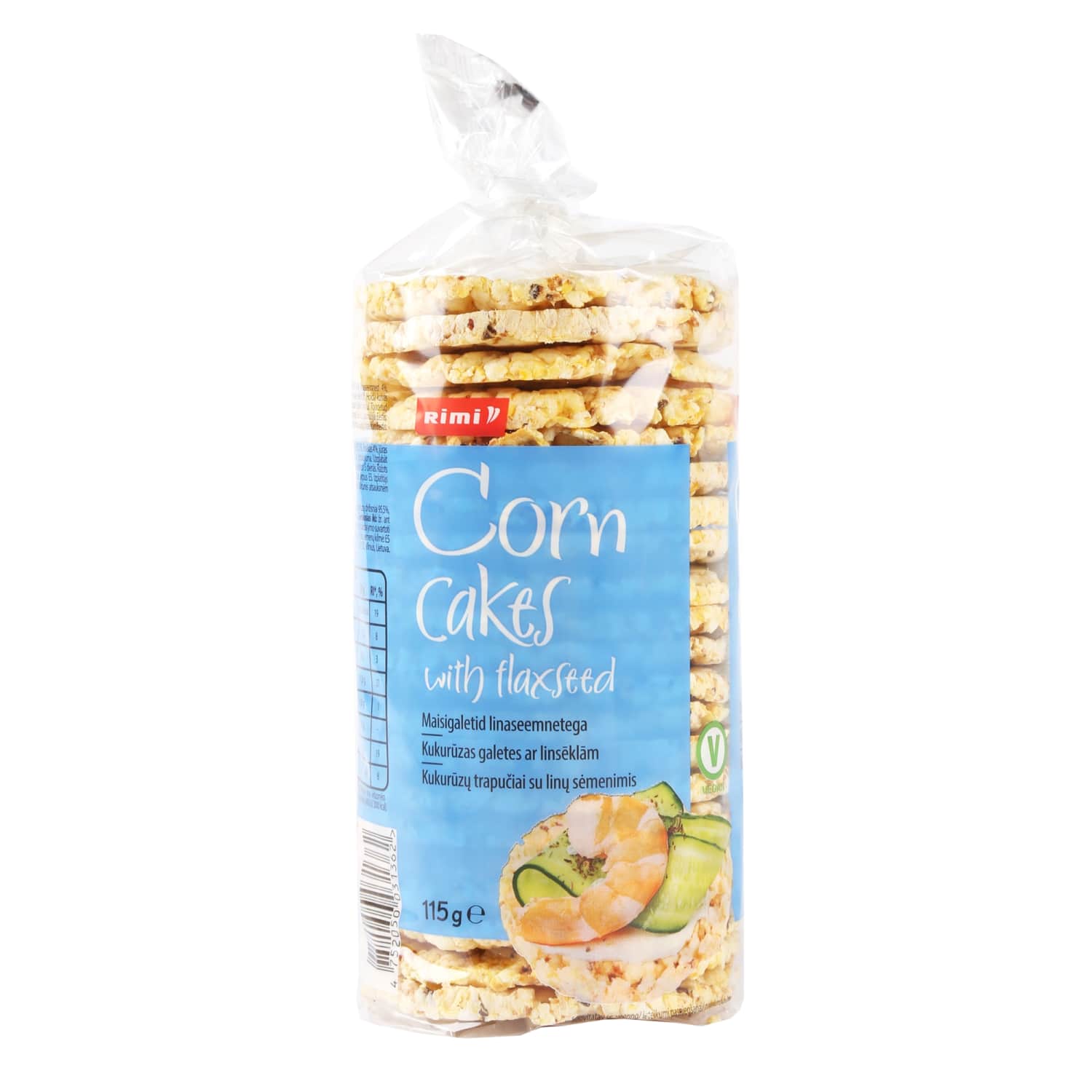 Kukurūzas galetes Rimi ar linsēklām 115g