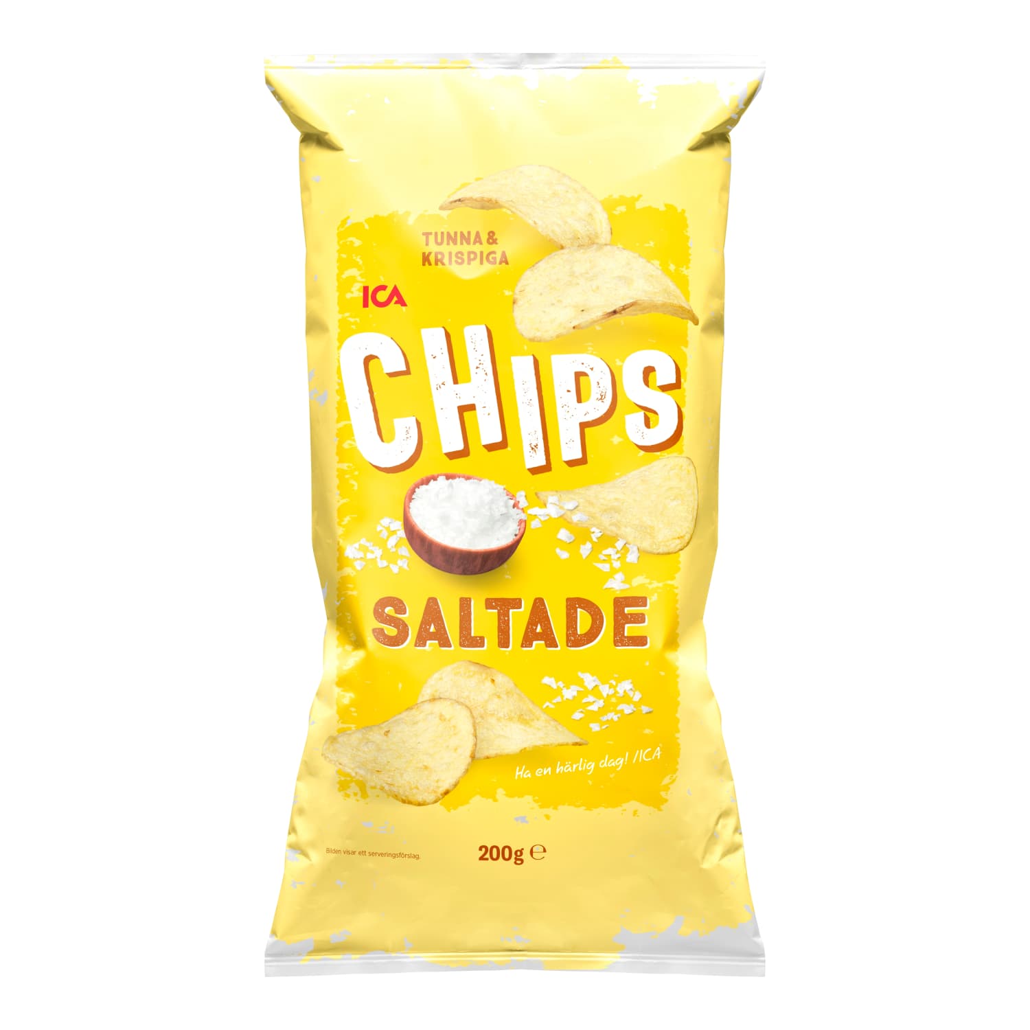 Sūdyti bulvių traškučiai ICA, 200 g