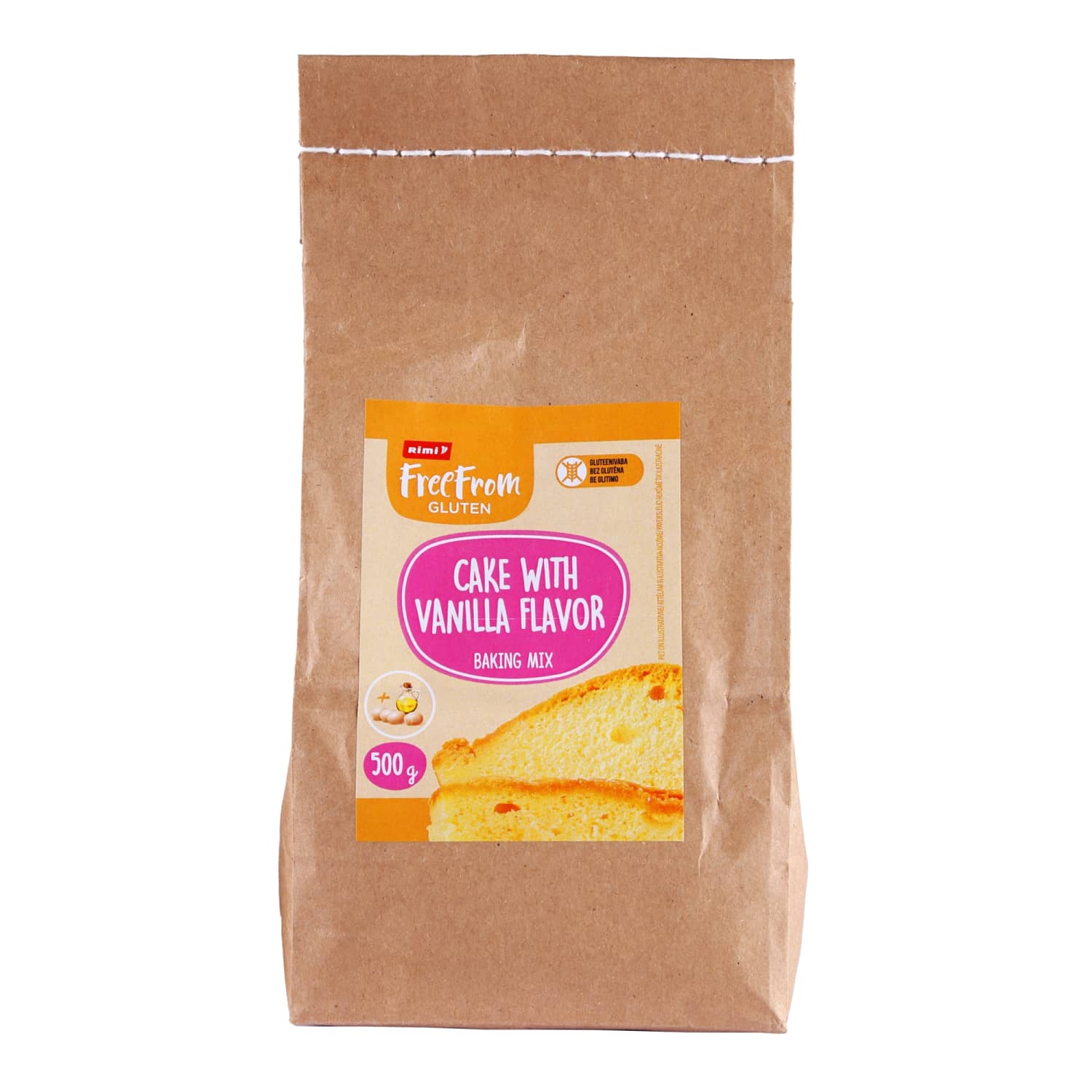 Vanilės skonio pyragas RIMI FREE FROM, 500 g
