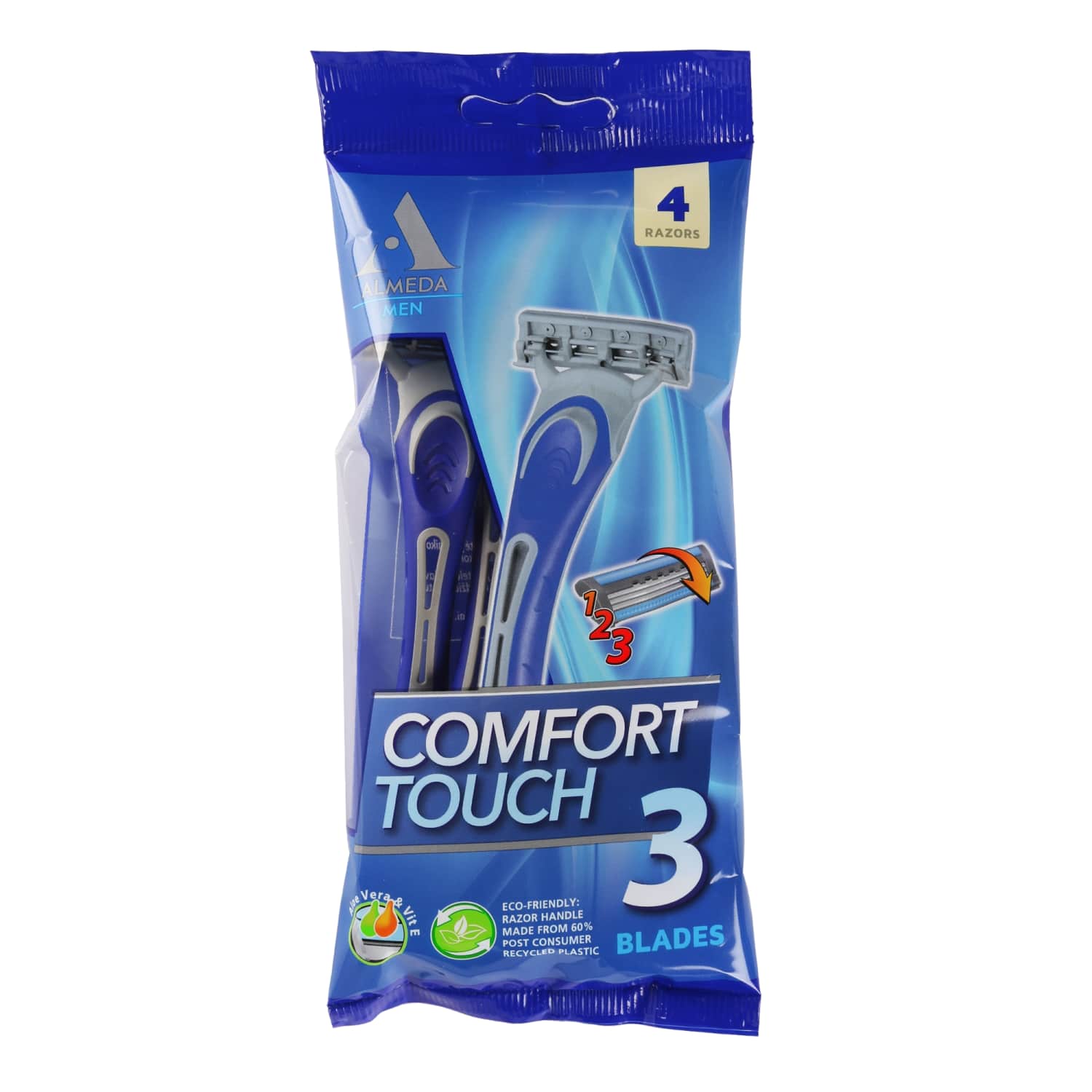 Vienkartiniai skustuvai vyrams ALMEDA, 4 vnt