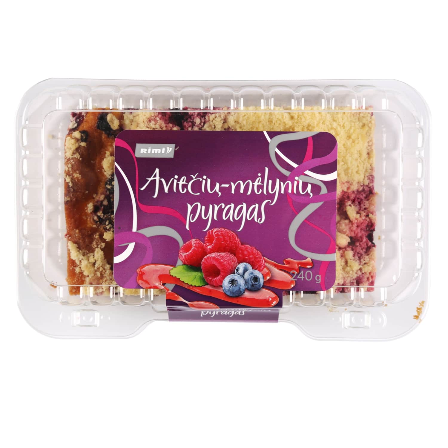 Aviečių-mėlynių pyragas RIMI 240G