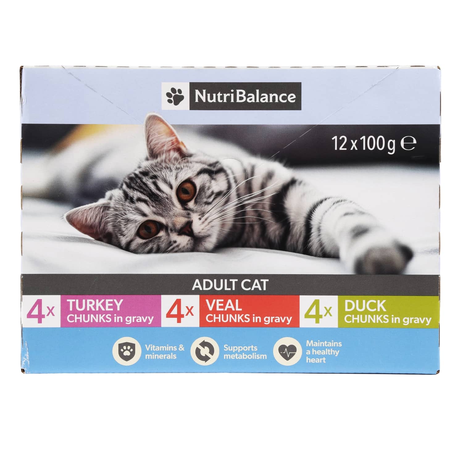 Kač. ėdal. su mės. gab. NUTRIBALANCE, 12x100g