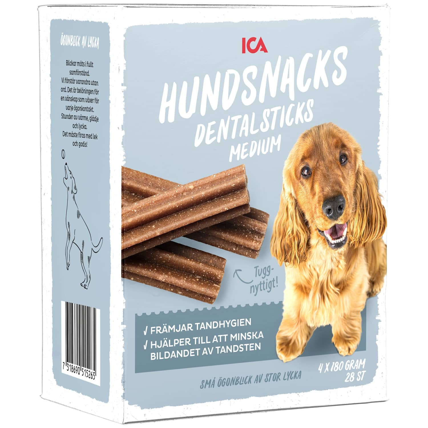 Uzkoda suņiem ICA dentalsticks 28gab.