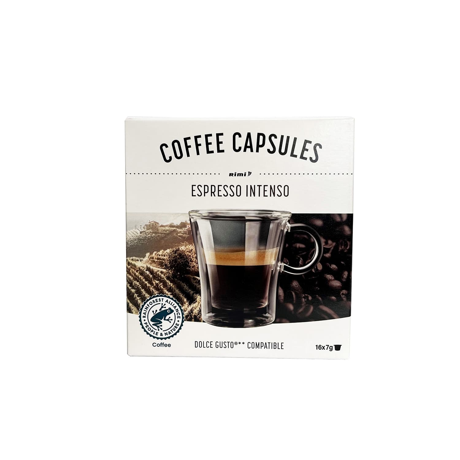 Kaf.kapsulas Espresso Intenso Rimi 16x7g