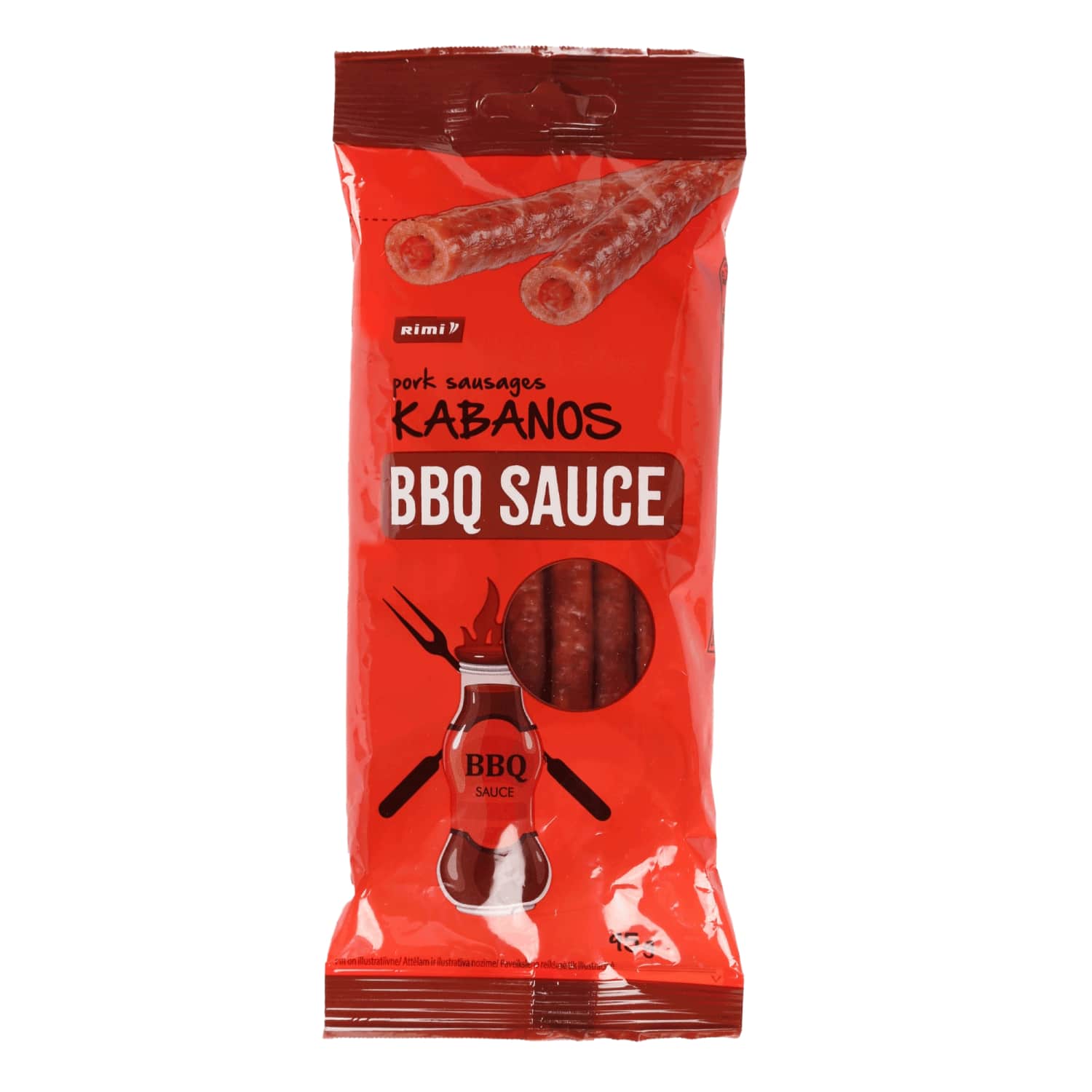 Dešrelės RIMI Kabanos su BBQ įd., II r., 95 g