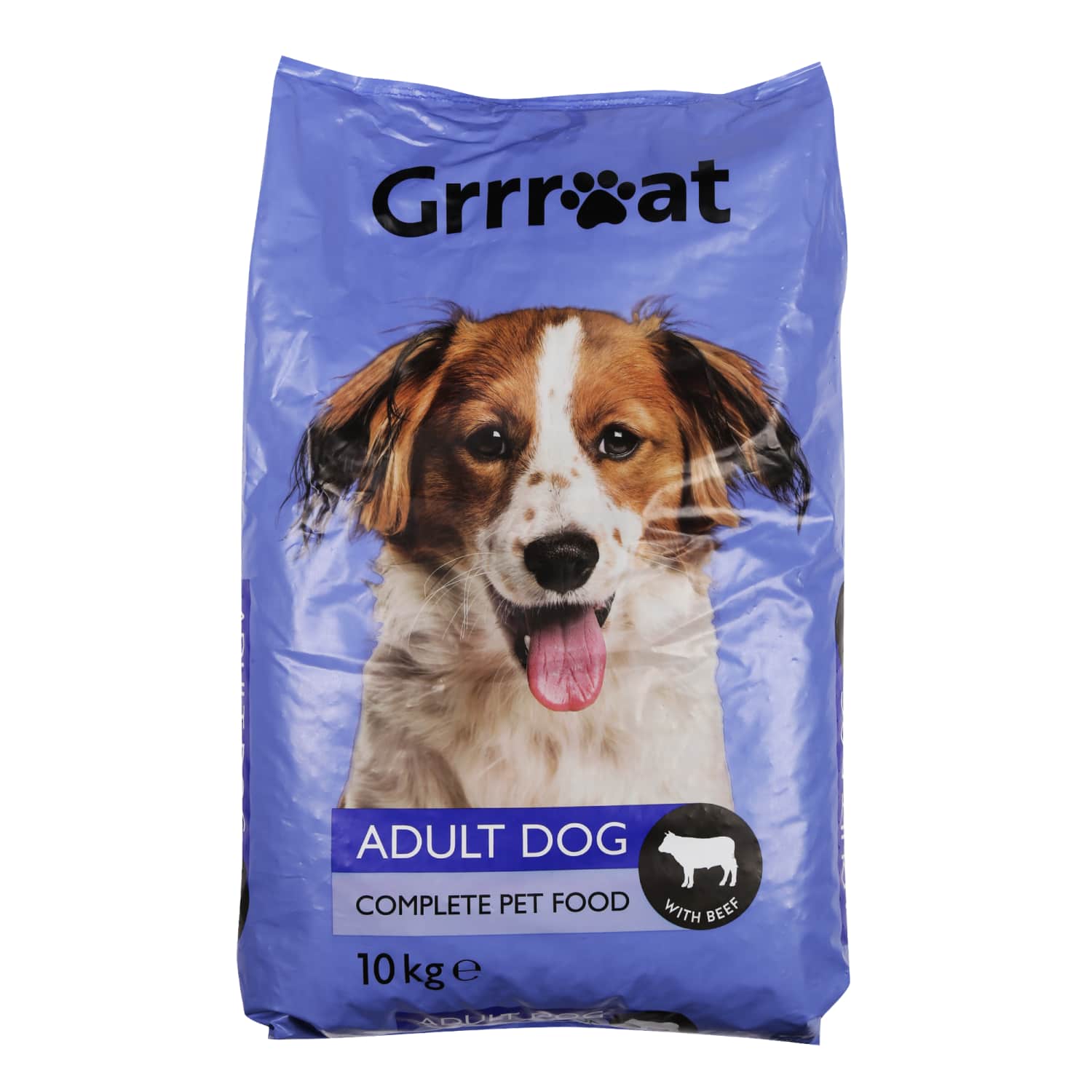 Suņu barība Grrreat ar liellopu, kompl. 10kg