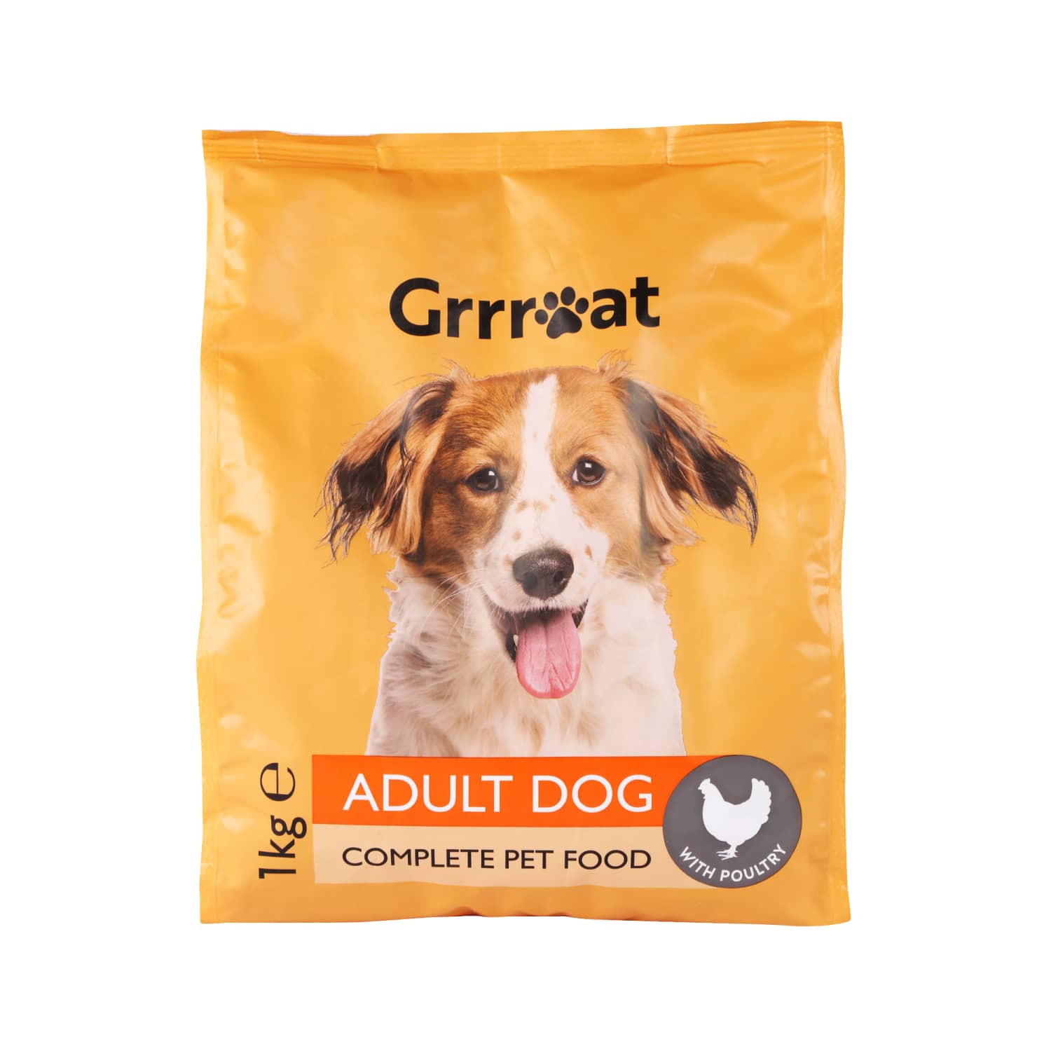 Suņu barība Grrreat ar mājputnu gaļu,komp.1kg