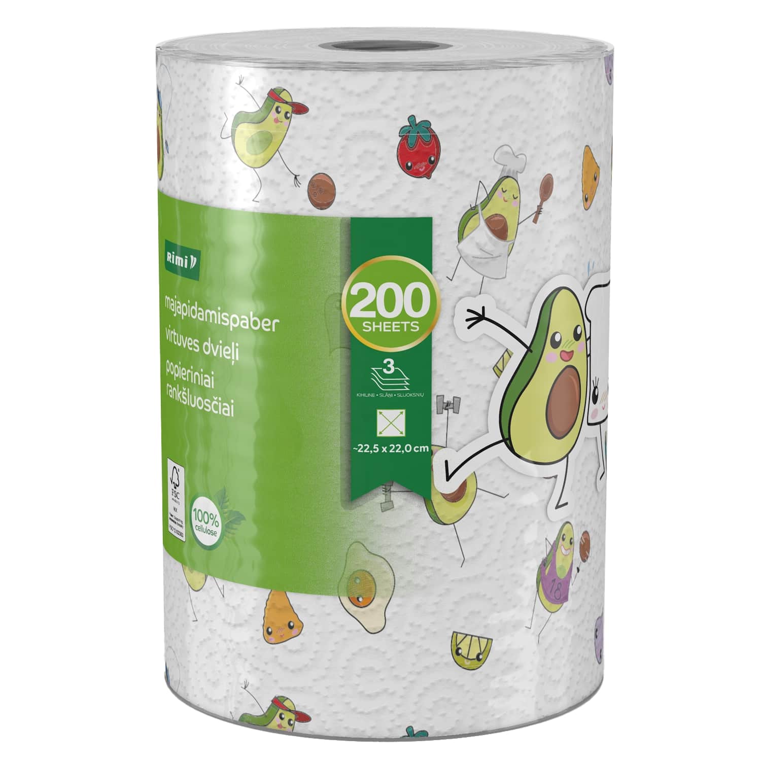 Majapidamispaber Rimi 3-kih., 200 lehte