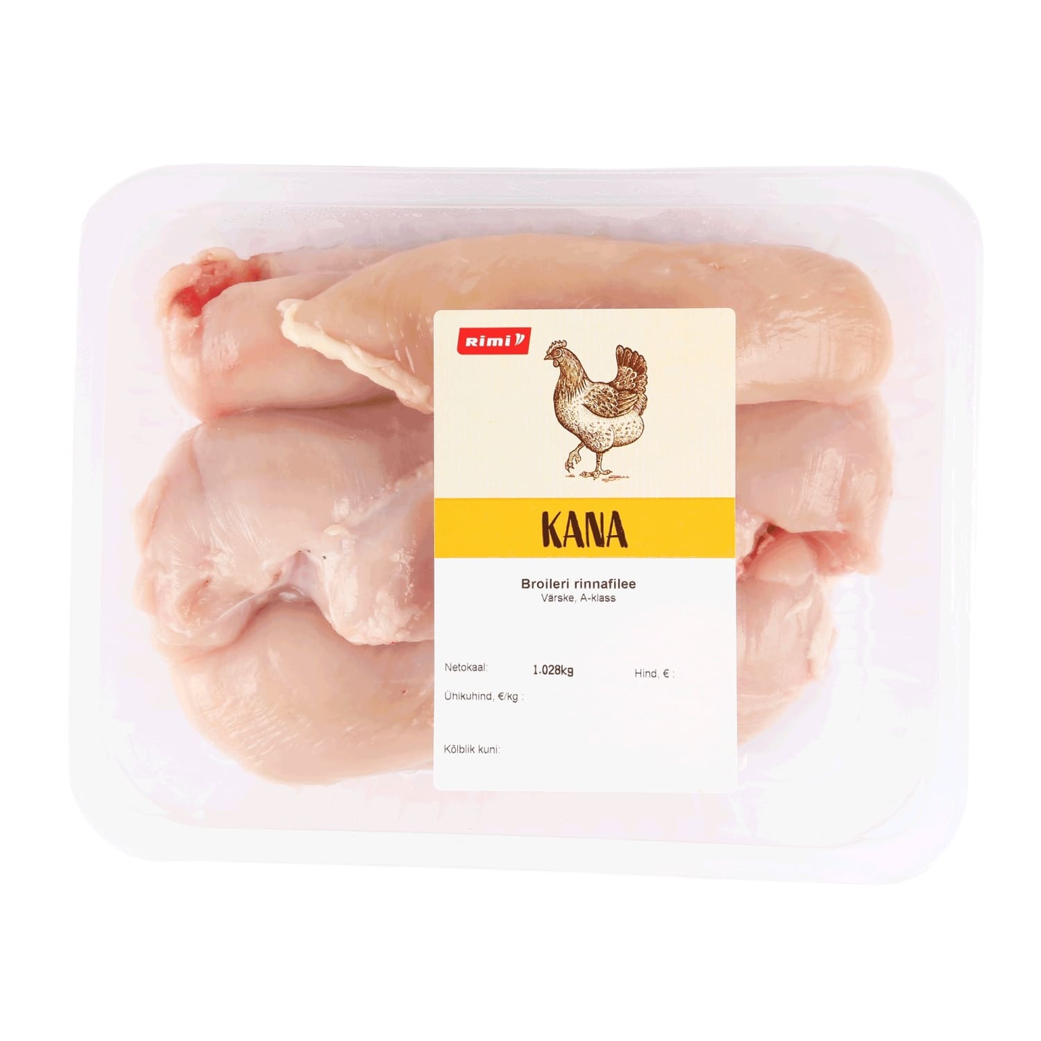 Broileri rinnafilee, värske Rimi, kg