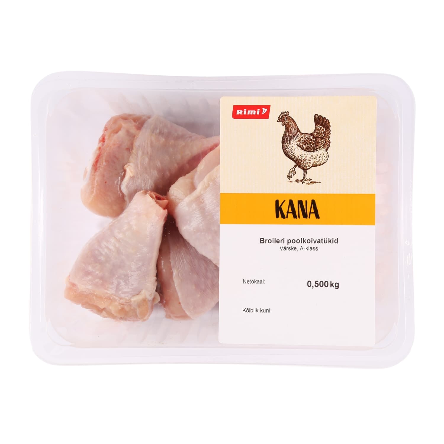 Broileri poolkoivatükid värske Rimi 500g